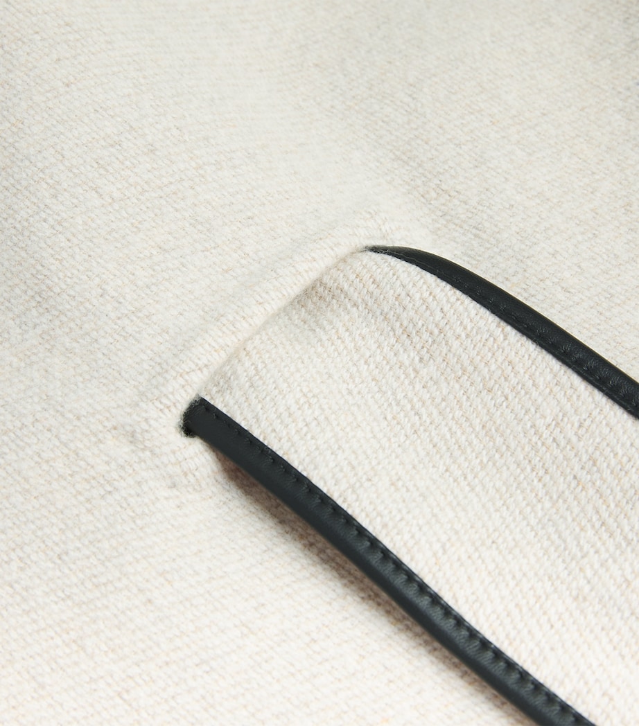 Wool-Cashmere Belted Cape RU7544 ECRU/OATMEAL Image 5