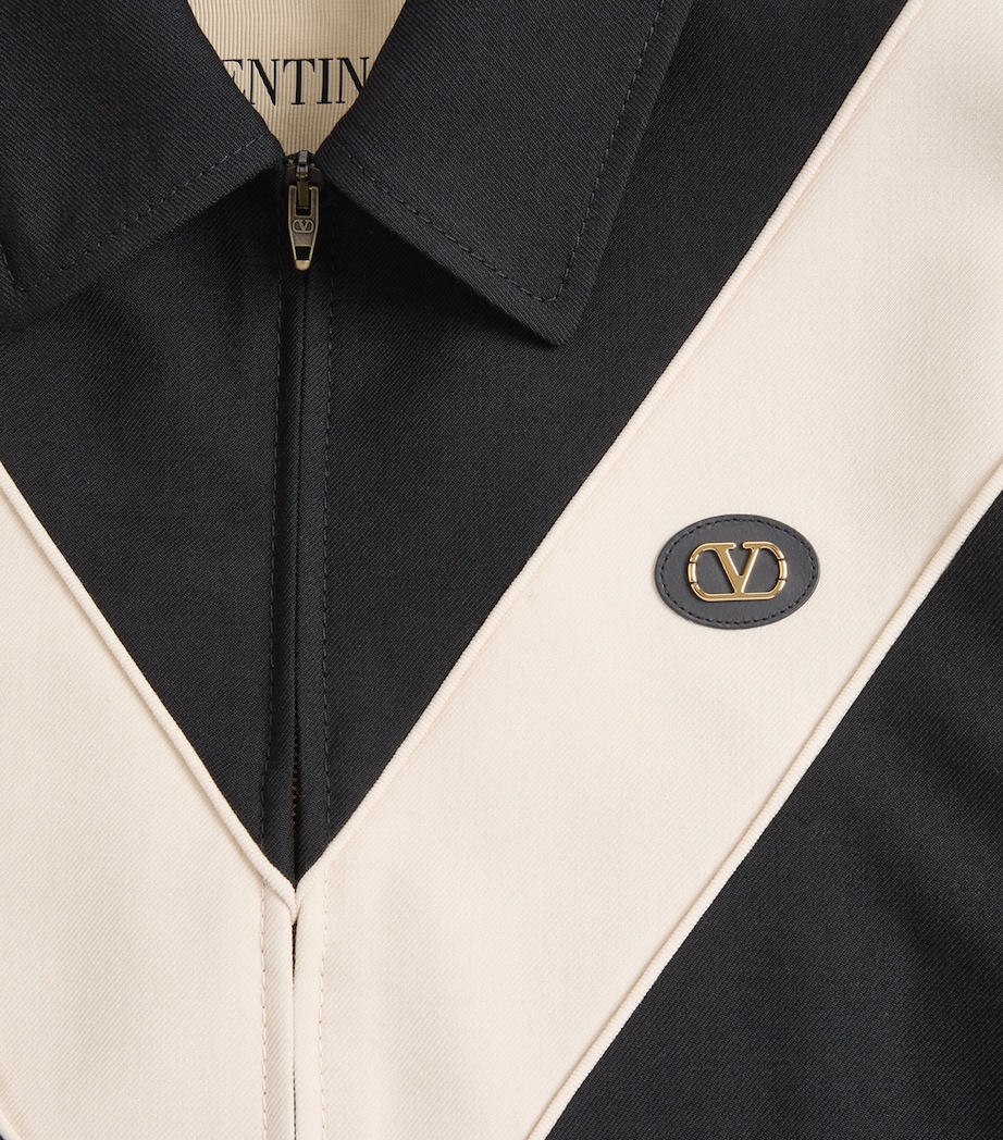 Valentino Garavani Mens Wool-Blend VLogo Jacket Image 7