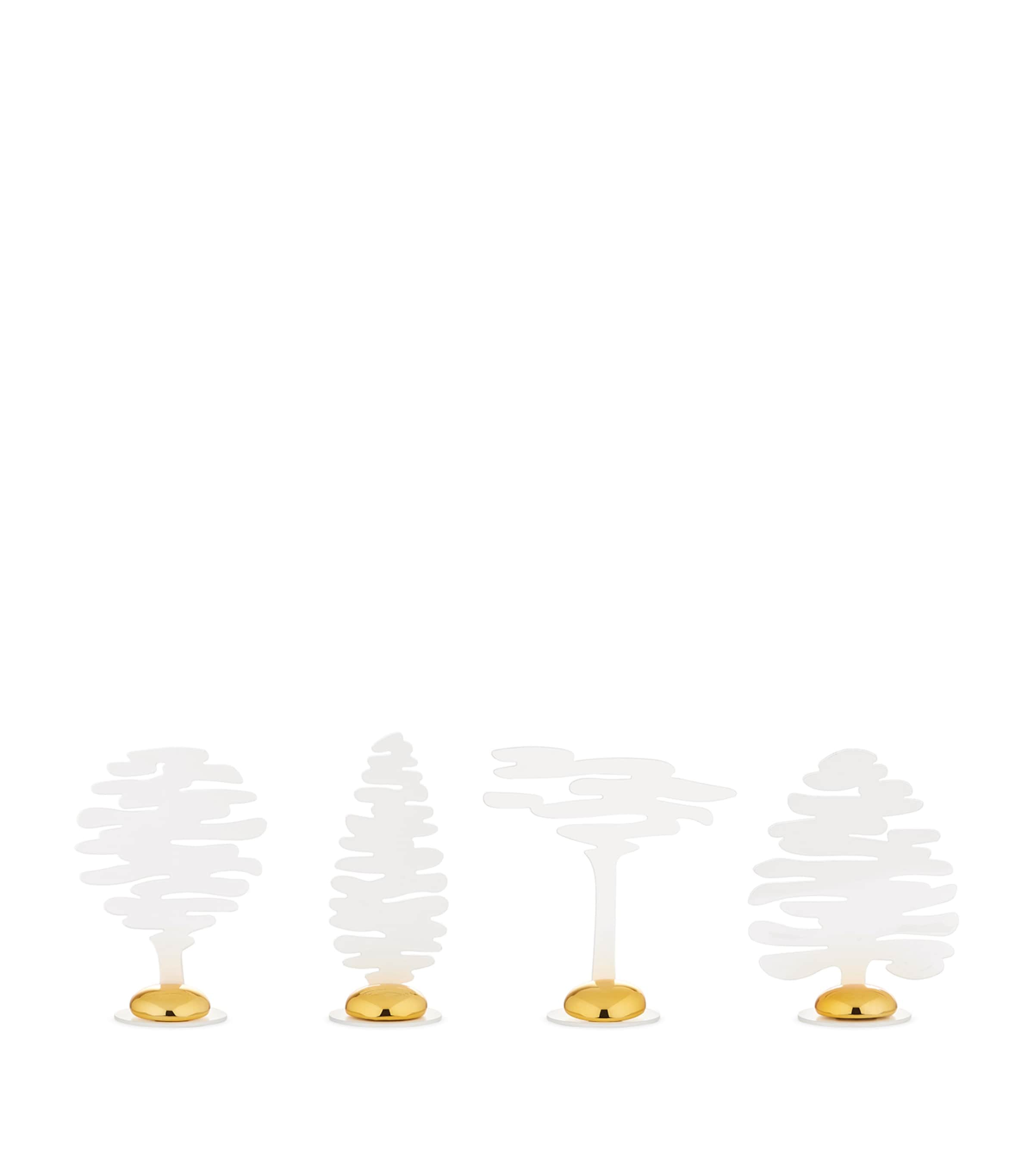Alessi Set Of 4 Bark Place Markers