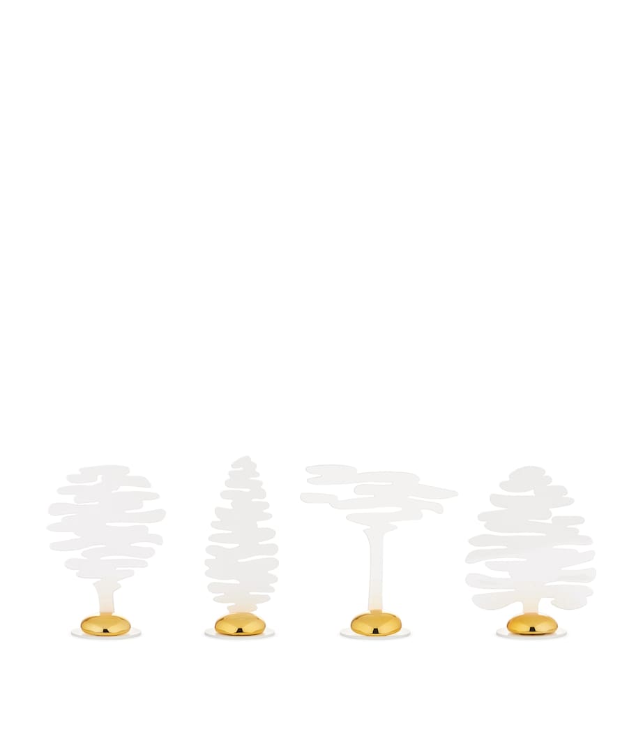 Set of 4 Bark Place Markers MULTI Image 1