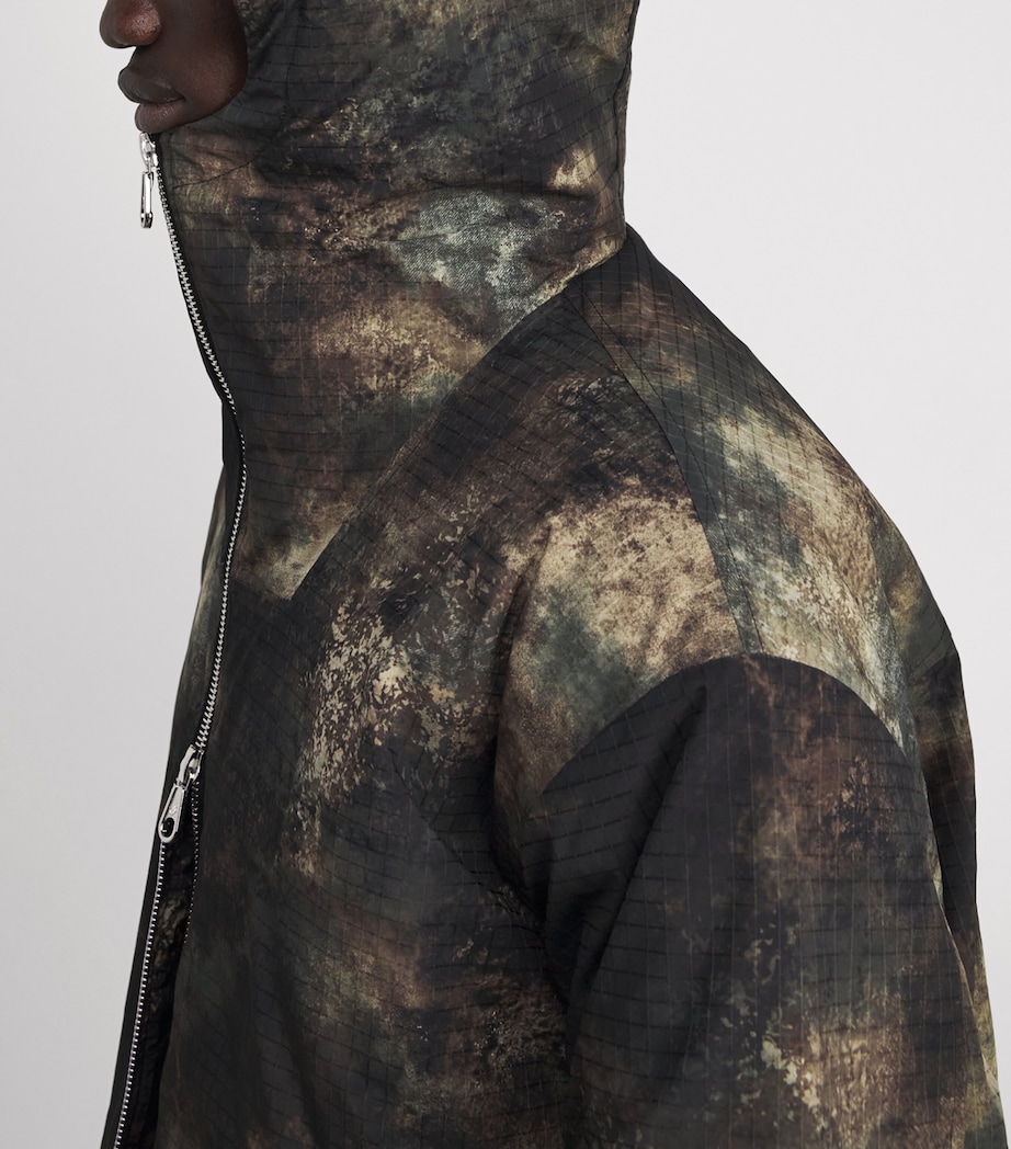 Canvas Camo Print Cropped Parka Jacket DIGICAMO Image 7