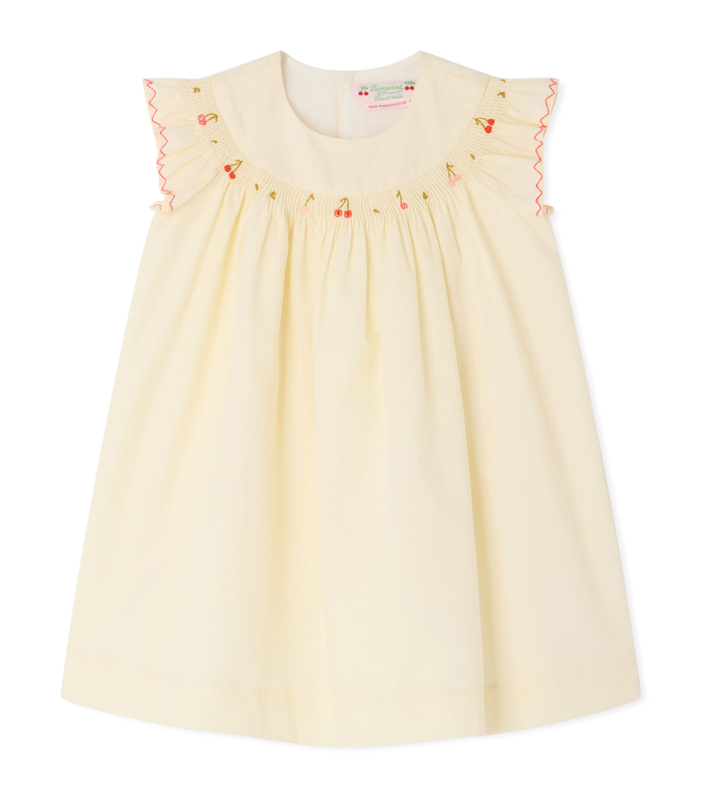 Bonpoint Cotton Amantine Dress (6-18 Months) Upb Ecru Image 1