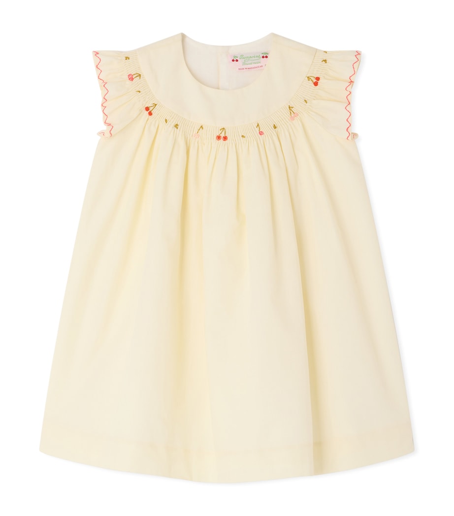 Bonpoint Cotton Amantine Dress (6-18 Months) Upb Ecru Image 1