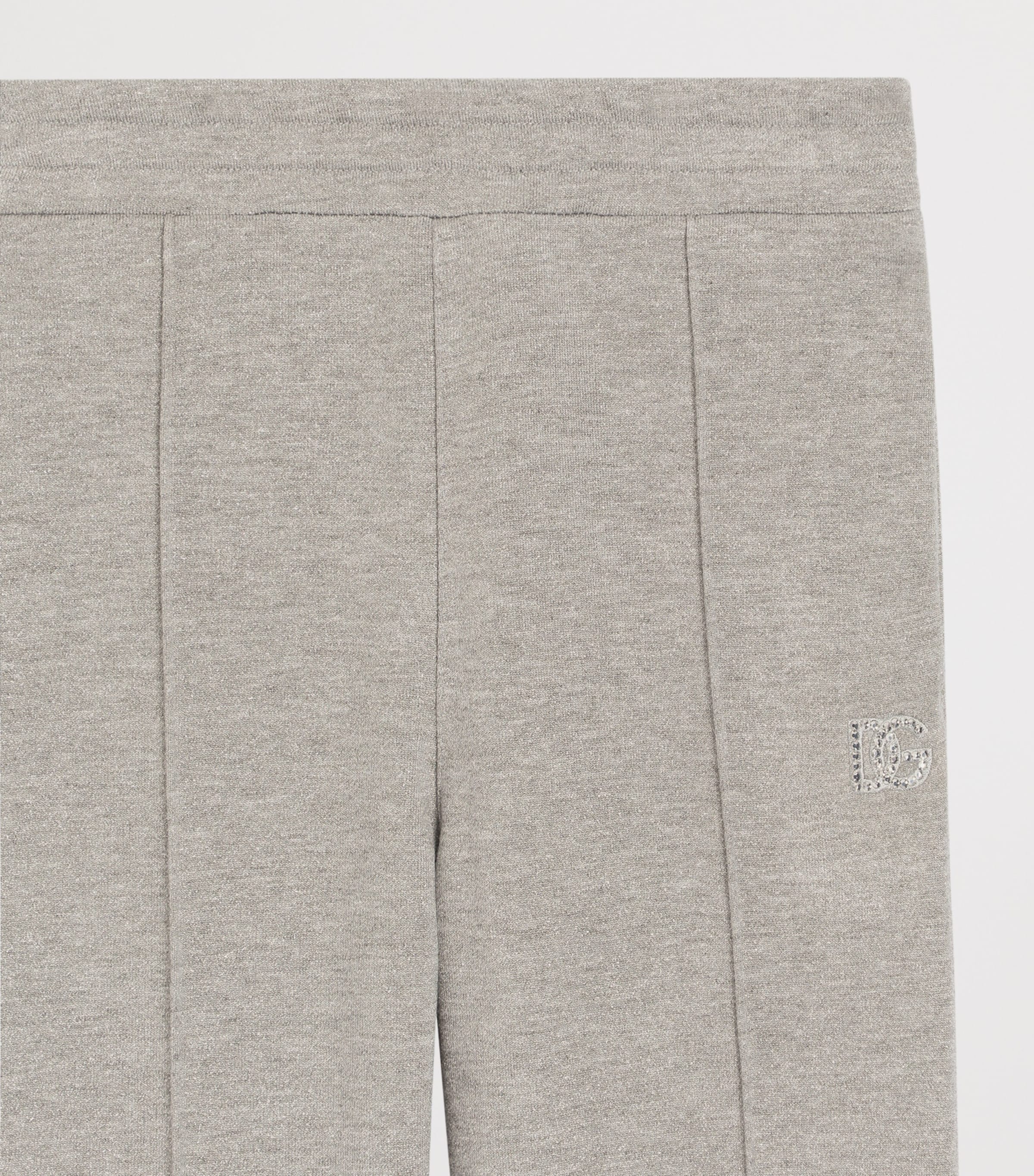 Dolce&Gabbana Kids Logo Wide-Leg Sweatpants (8-12+ Years) Silver Image 3