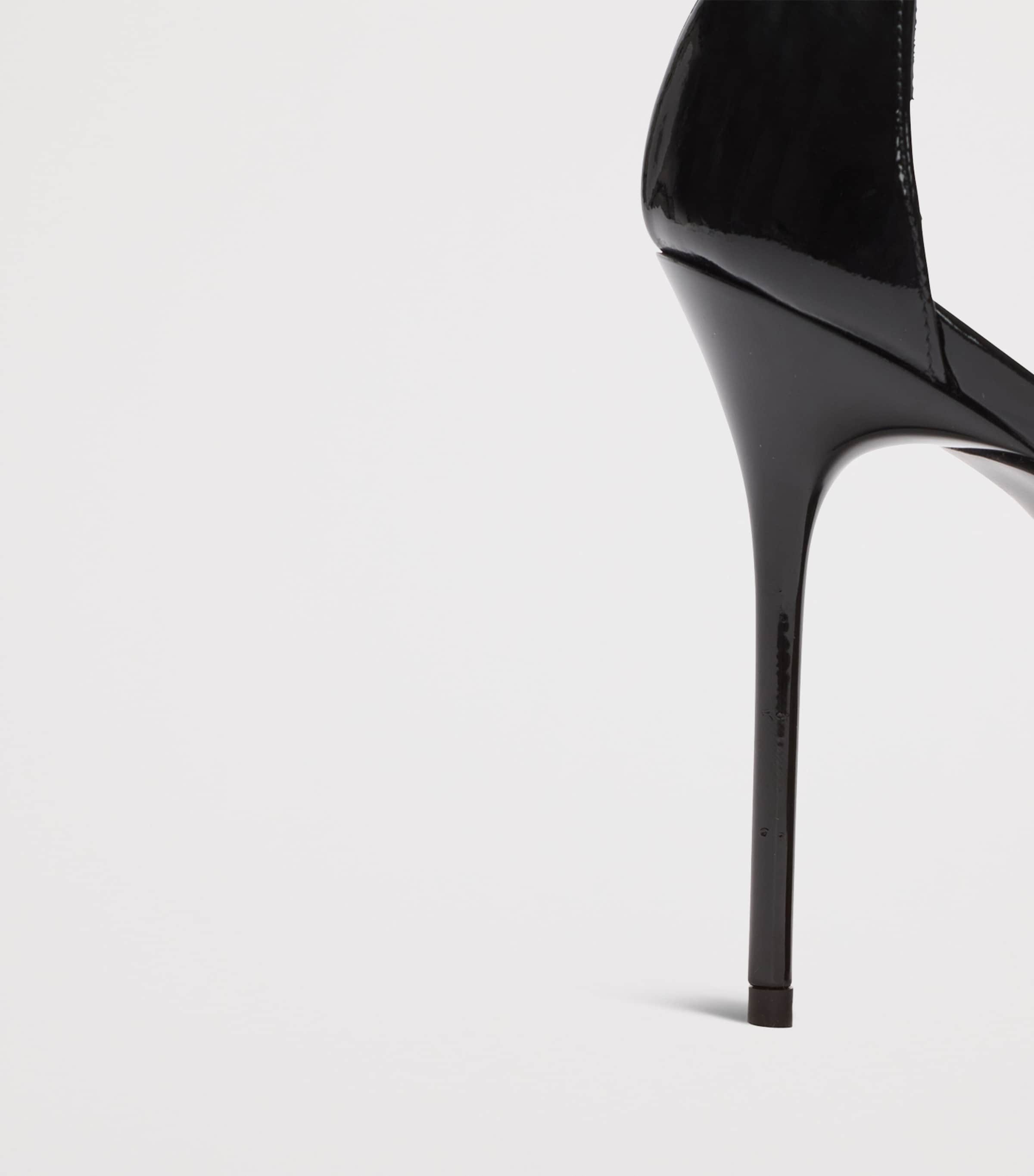 Leather Sync Heeled Mules 95 0PA NOIR Image 4