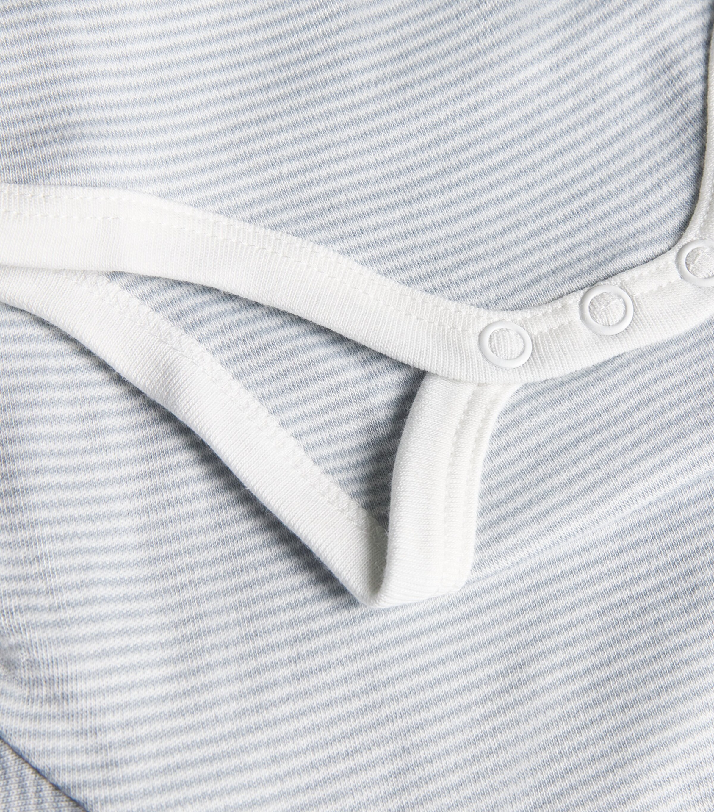 Bamboo-Blend Kimono Bodysuit (9-12 Months) BLUE STRIPE Image 6