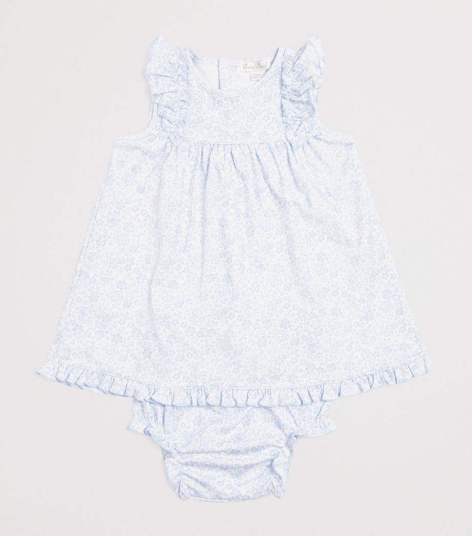 Pima Cotton Dress and Bloomers Set (9 Months) K480LIGHT BLUE Image 3