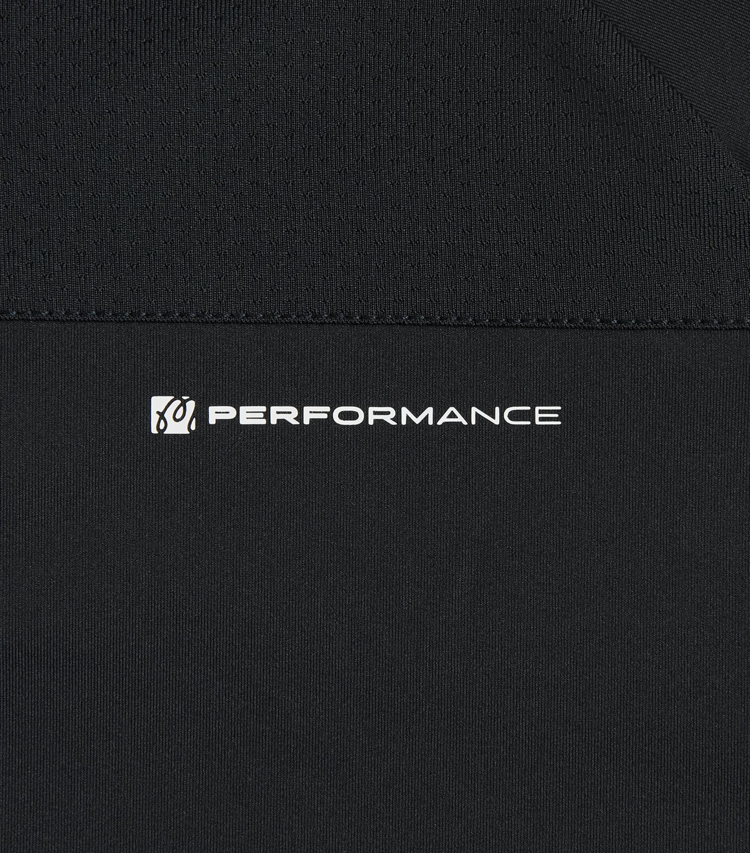 Malbon Mens Performance Zip Raglan Polo Shirt Black Image 6