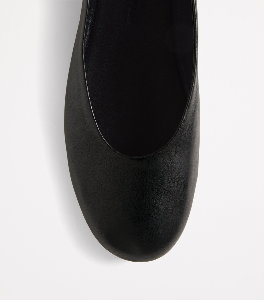 Leather Todi Ballet Flats BLACK Image 6