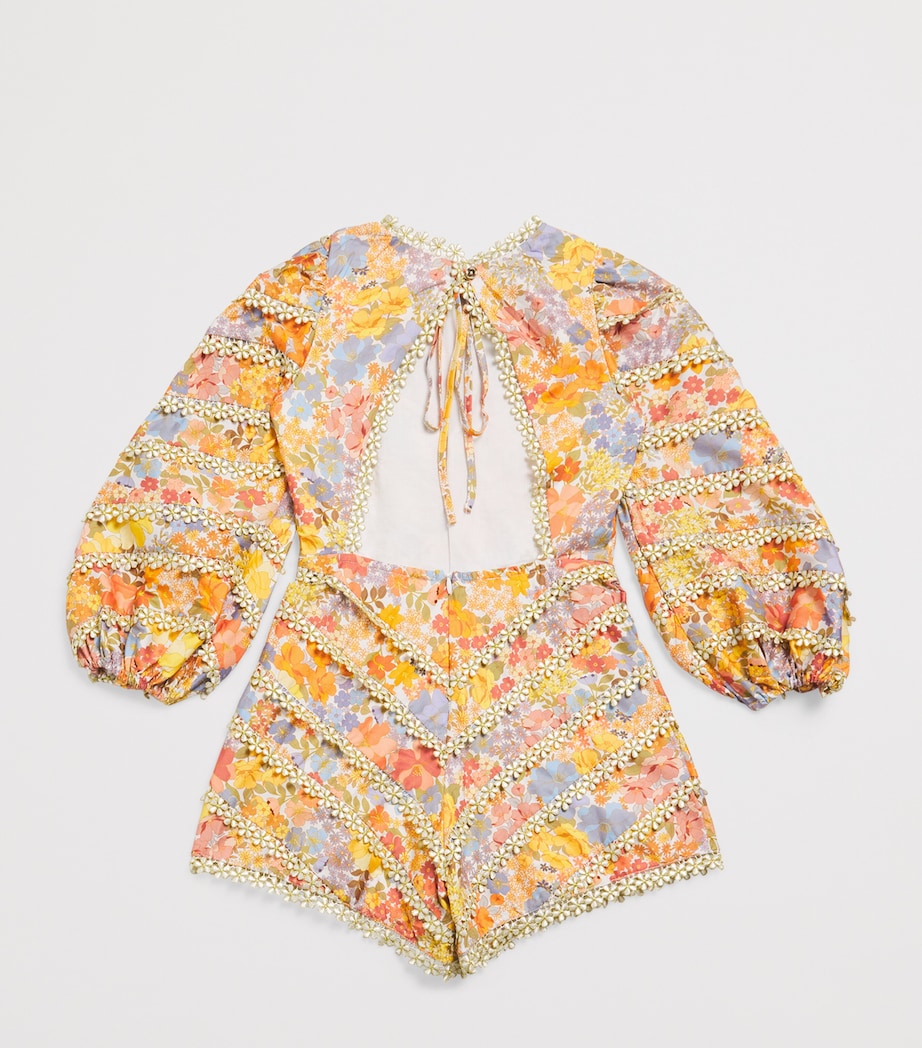 Cotton Floral Avelle Playsuit (3-16 Years) FLORAL Image 2