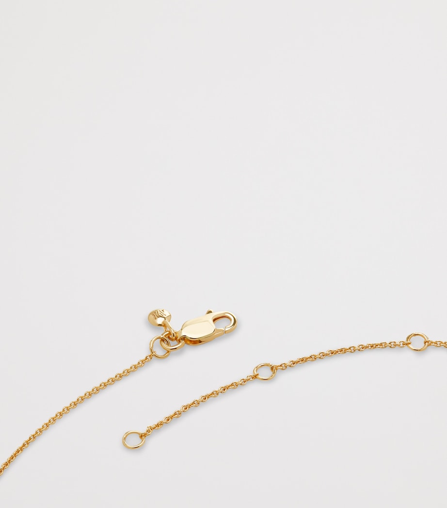 Gold Vermeil Wave Necklace 18K GOLD VERMEIL Image 4