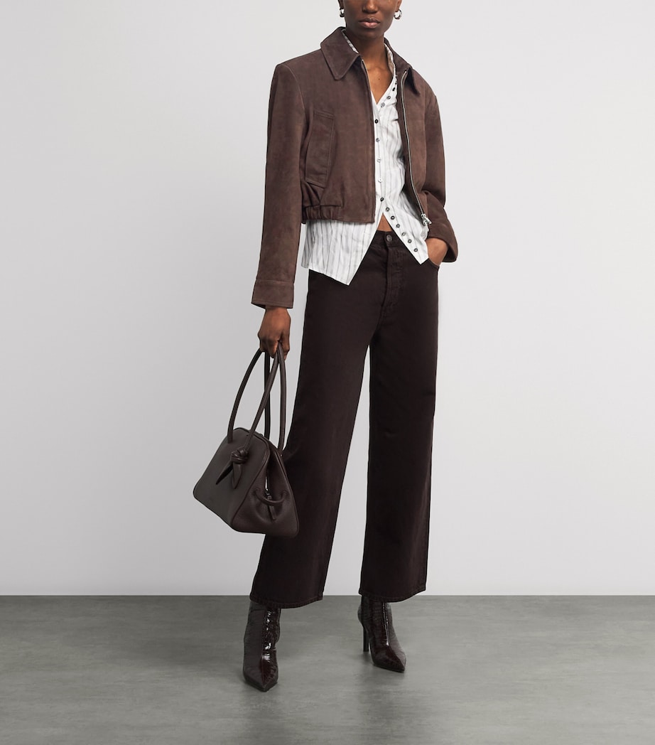 Suede Nahla Cropped Jacket ROTO Image 2