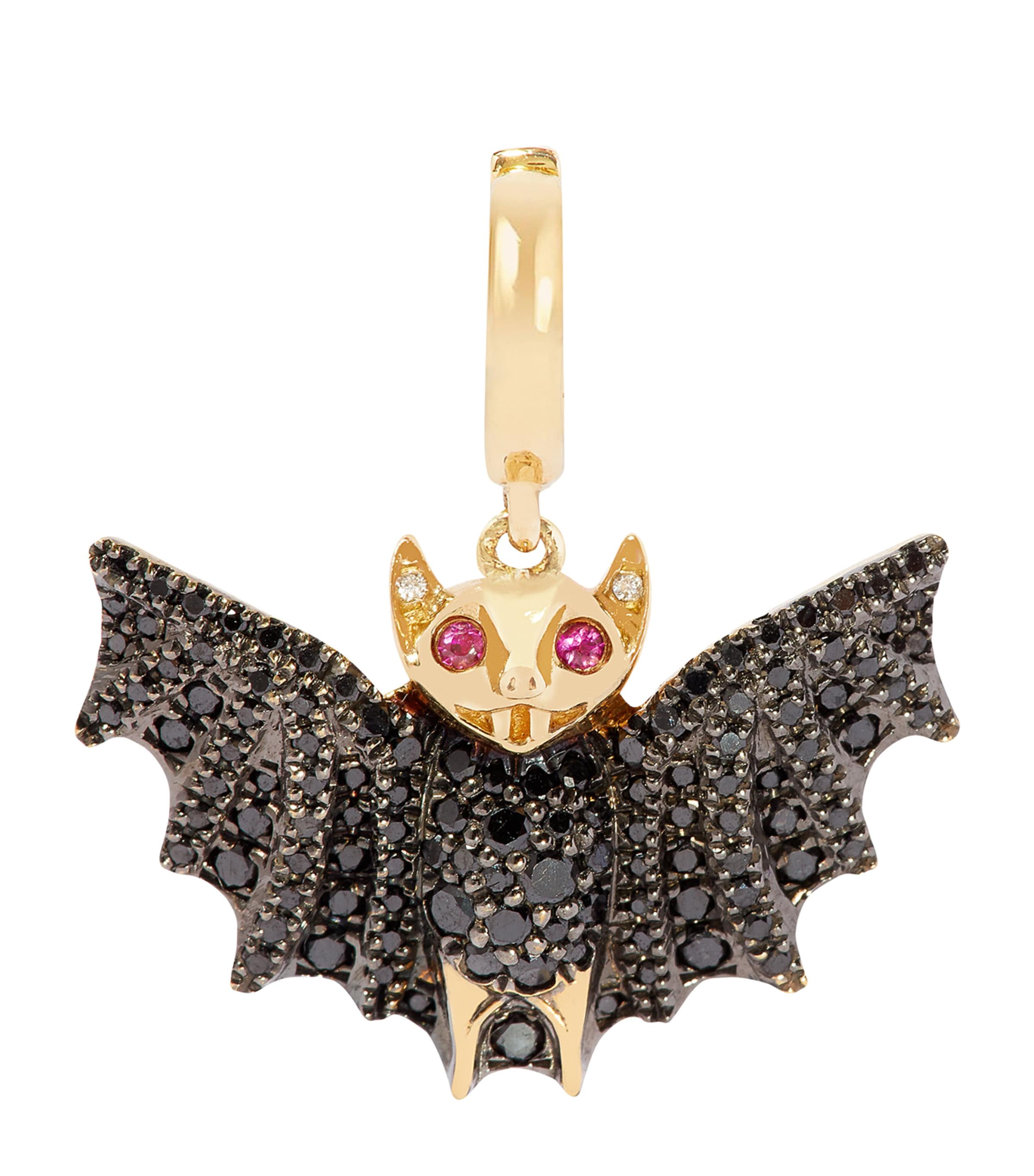 Annoushka Yellow Gold, Diamond And Ruby Mythology Bat Charm In Yellow