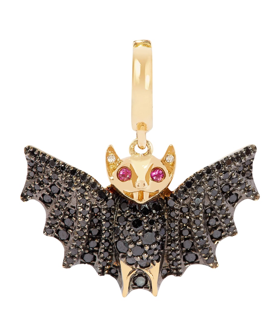 Yellow Gold, Diamond and Ruby Mythology Bat Charm YELLOW GOLD Image 1