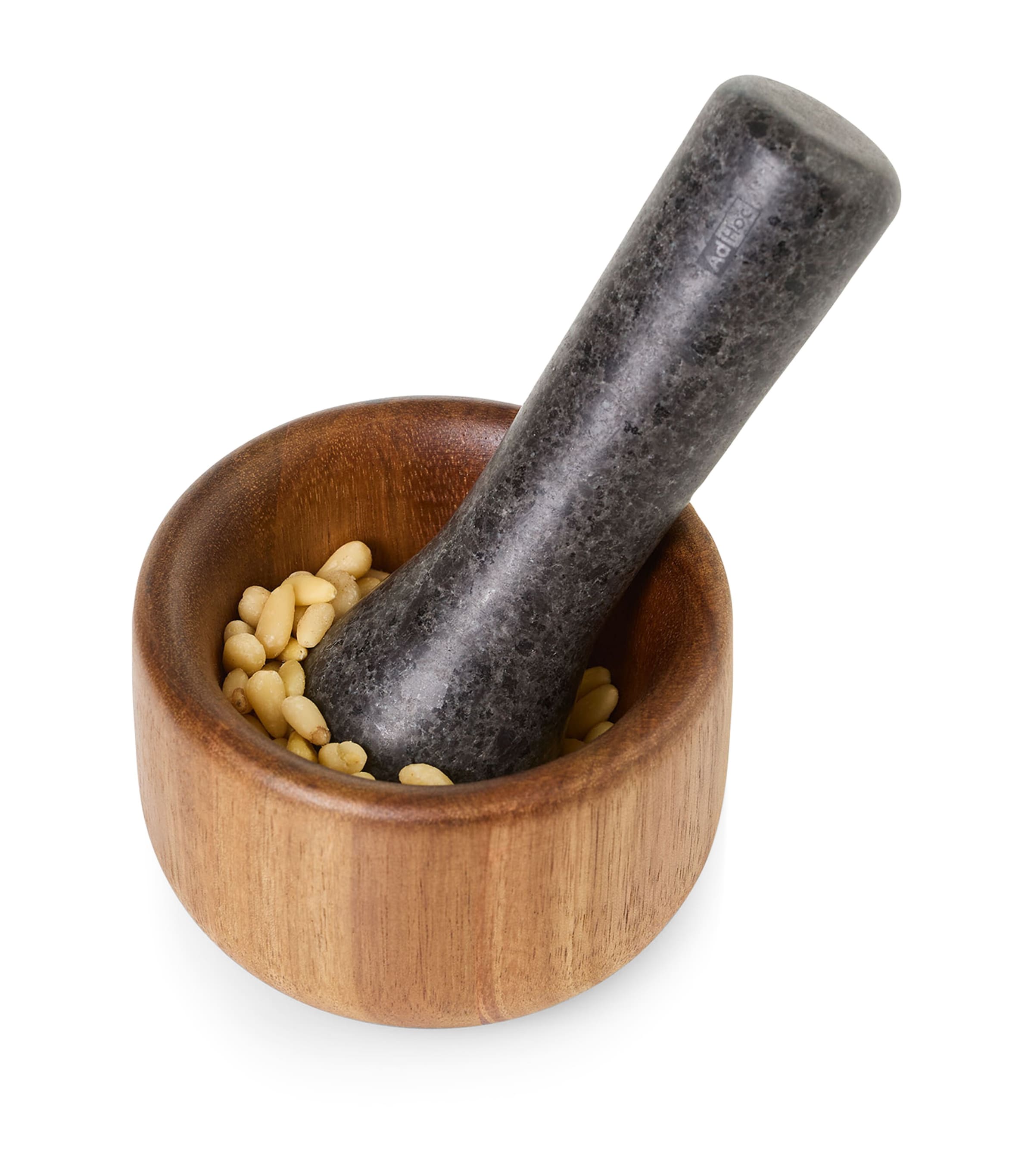 AdHoc Small Taru Pestle and Mortar Wood And Granite Image 4