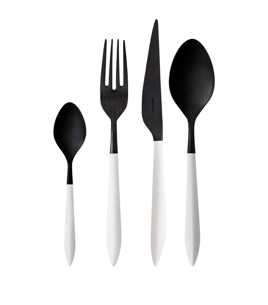 Ares Stainless Steel 24-Piece Cutlery Set WHITE Image 4