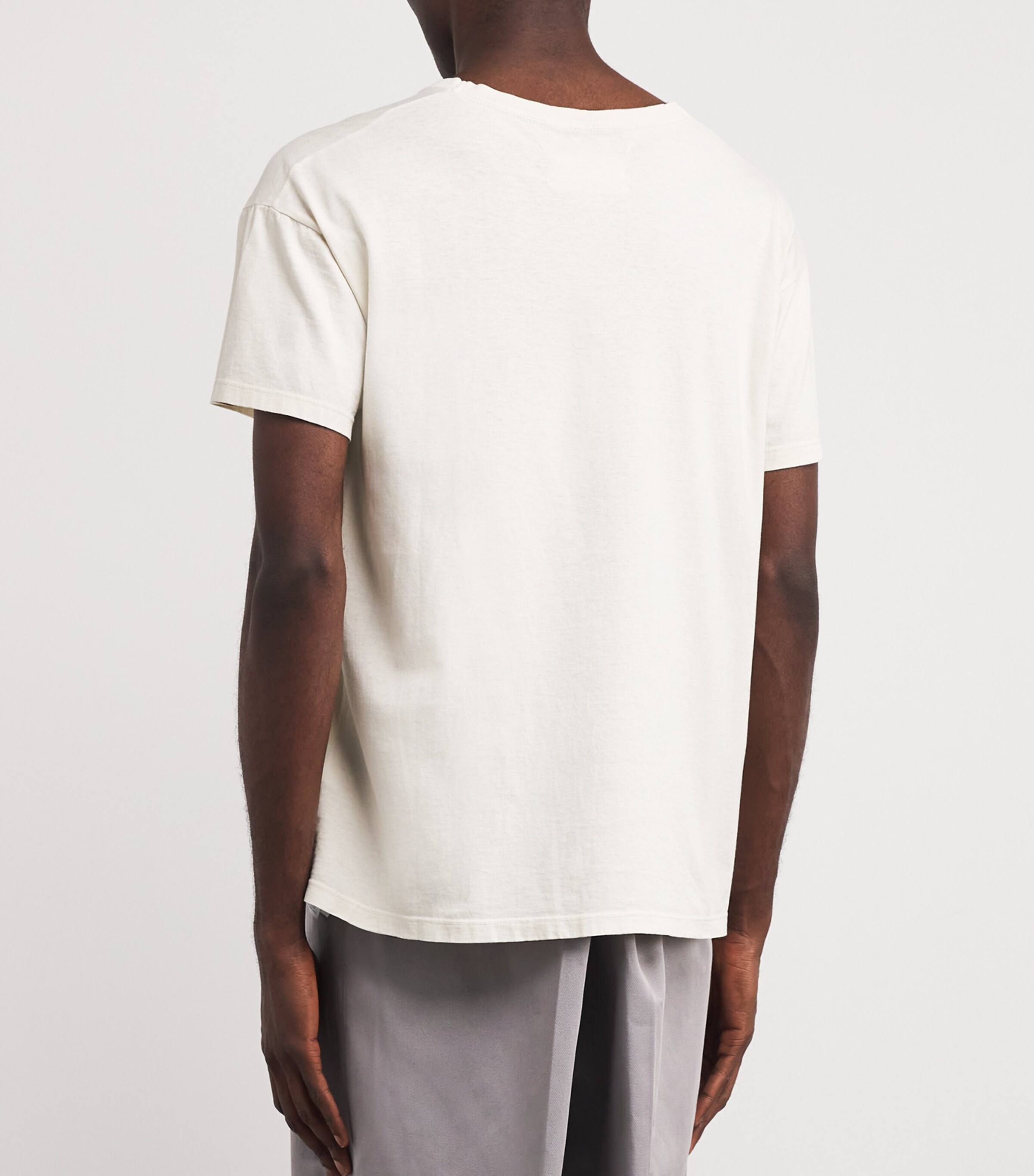 Maison Margiela Ivory Cotton Faded Logo T-Shirt | Harrods US