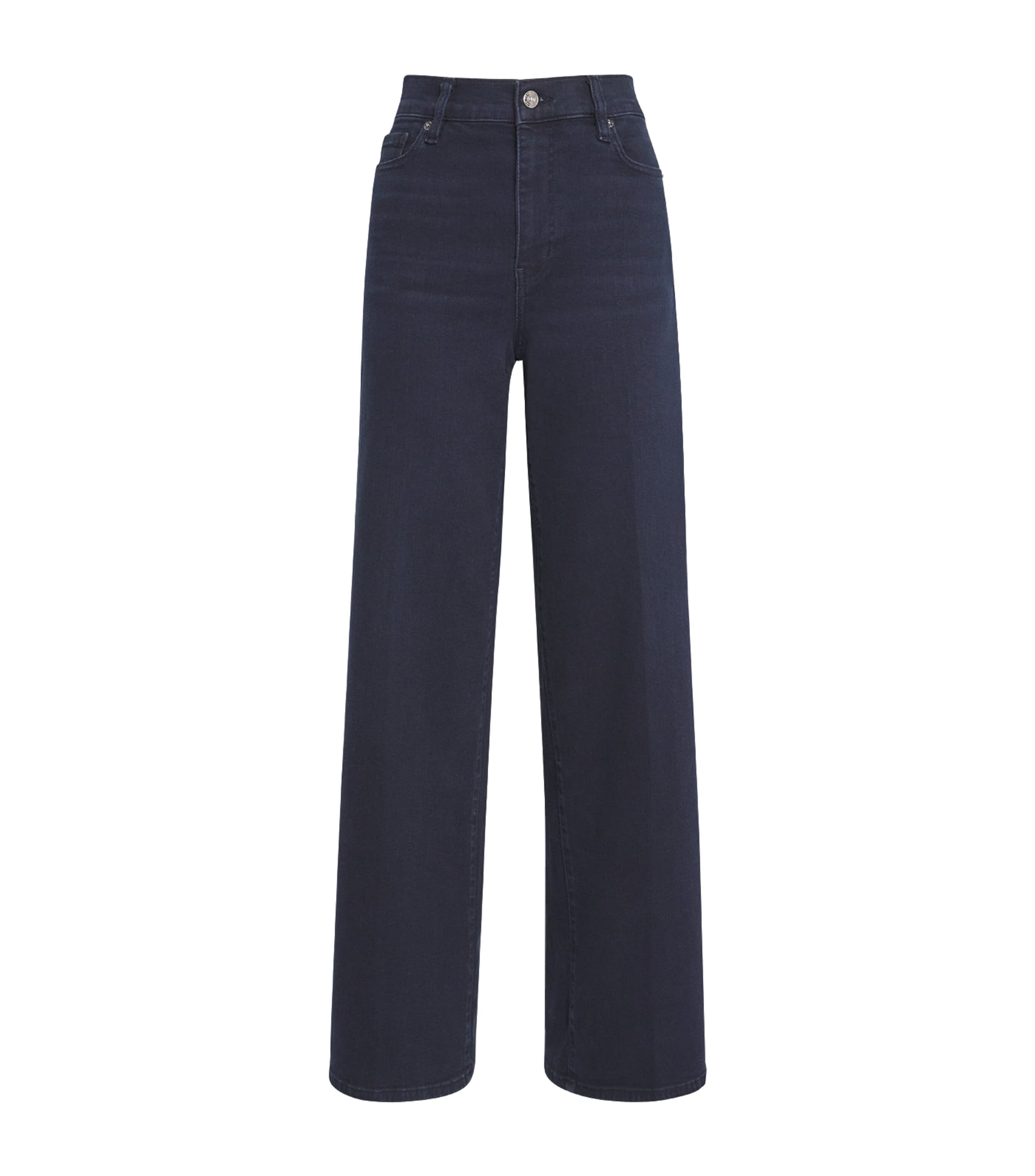Frame Le Slim Palazzo Wide-leg Jeans In Blue