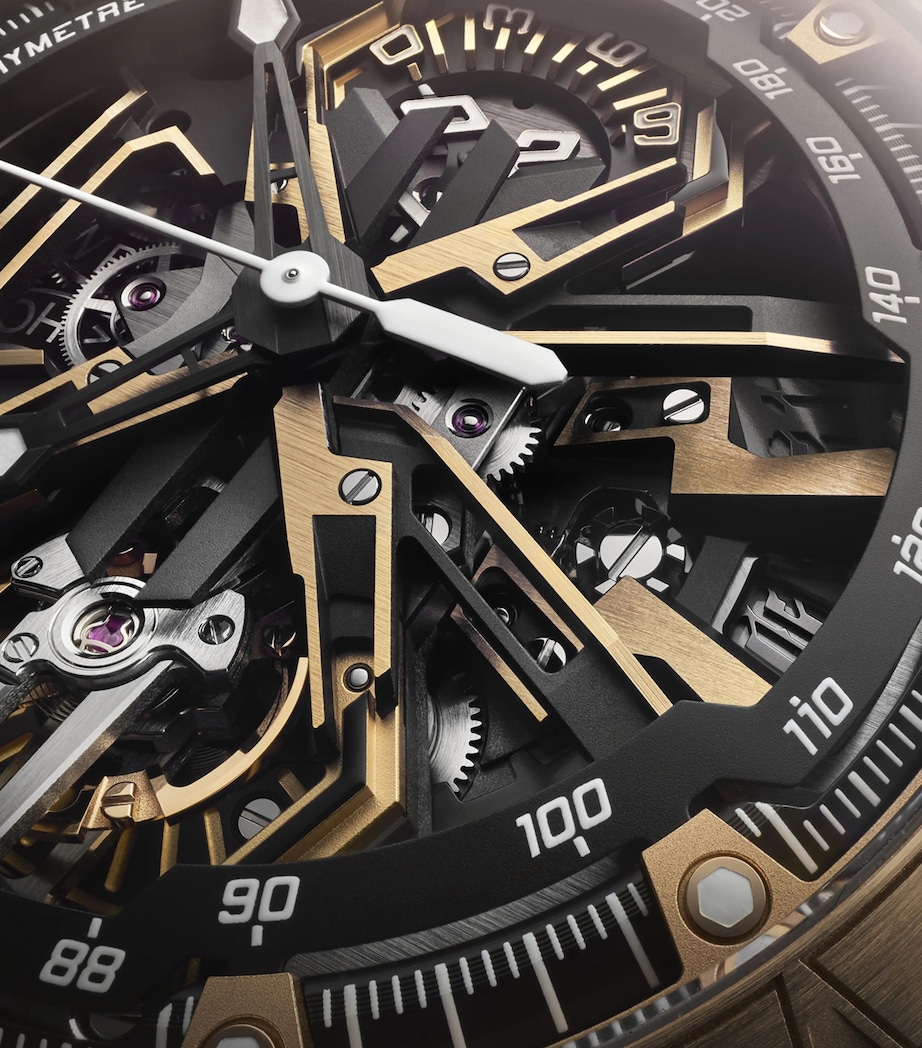 Roger Dubuis Rose Gold Excalibur Spider Flyback Chronograph Watch 45mm Black Image 6