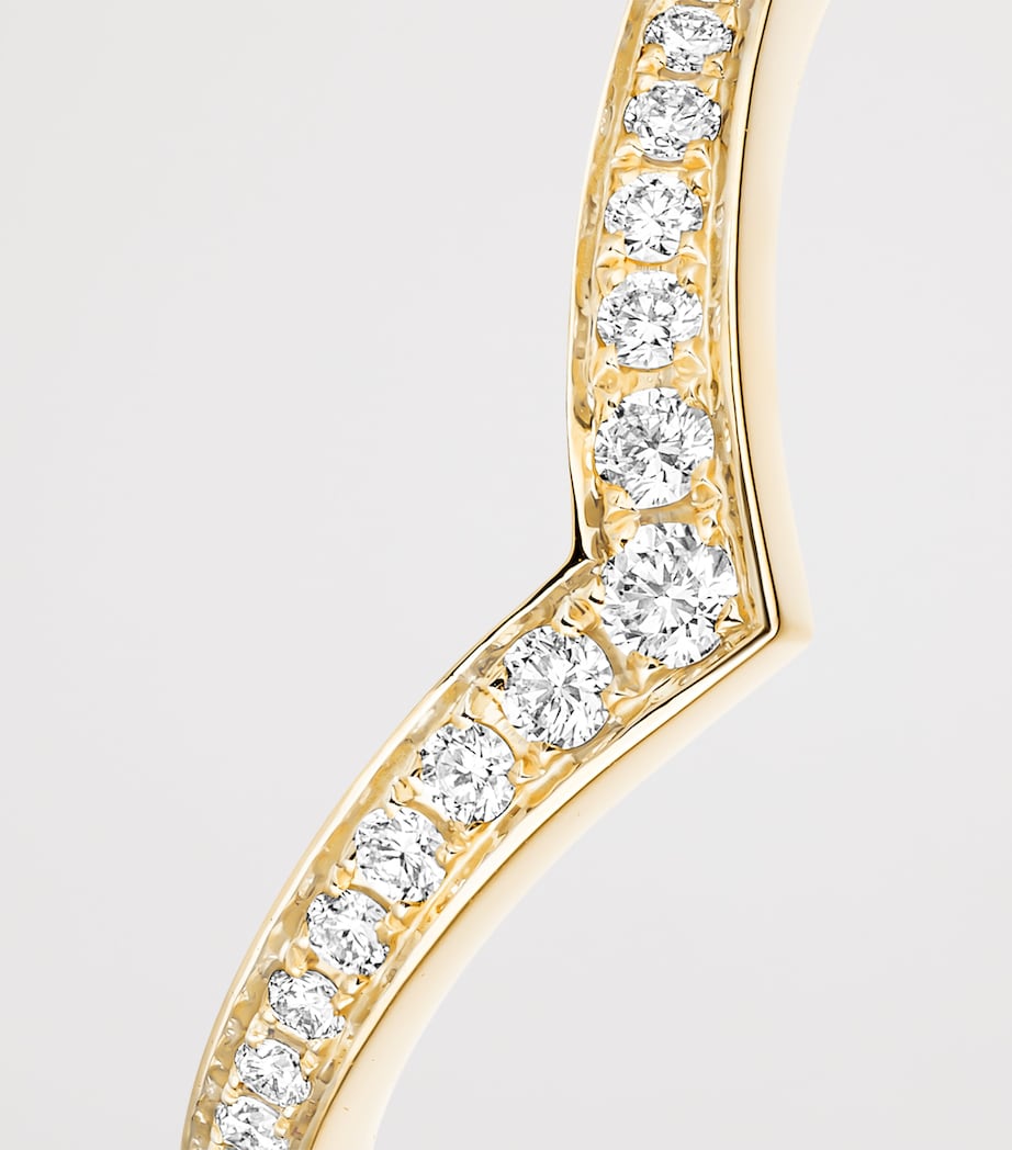 Messika Fiery Yellow Gold and Pavé Diamond Wedding Ring Yellow Gold Image 3