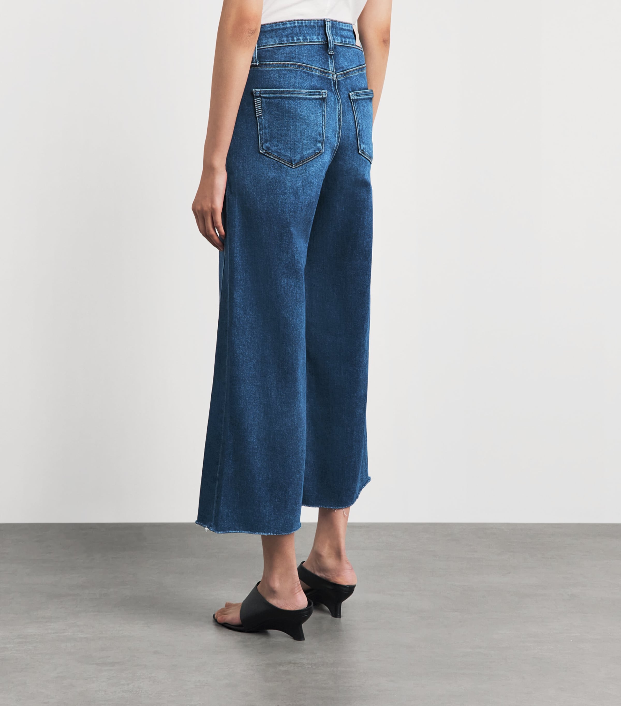 PAIGE Womens Anessa Wide-Leg Ankle Jeans Hollyhock Image 4