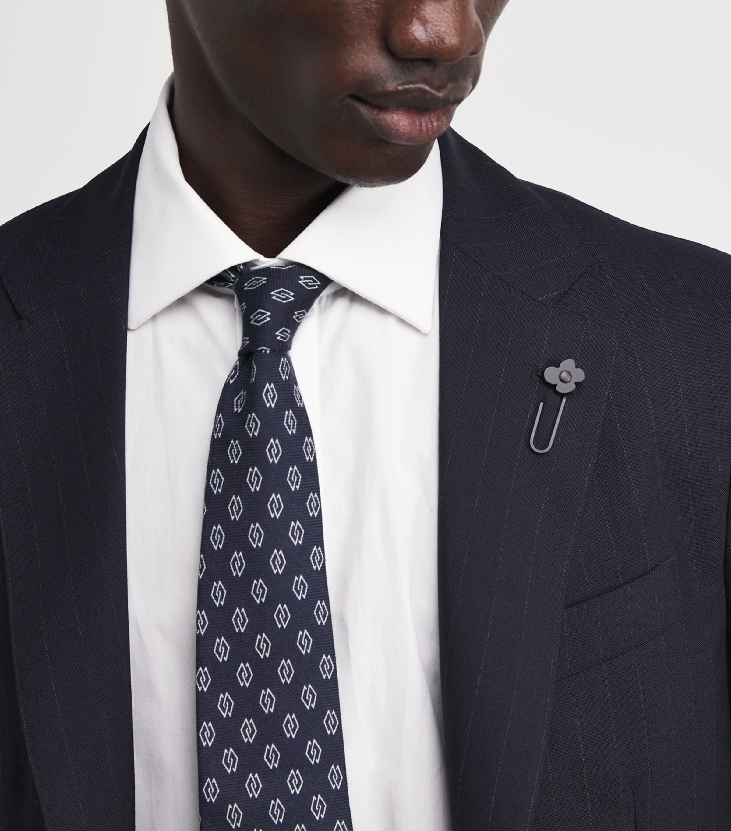 Virgin Wool 2-Piece Suit 850BI NAVY Image 6