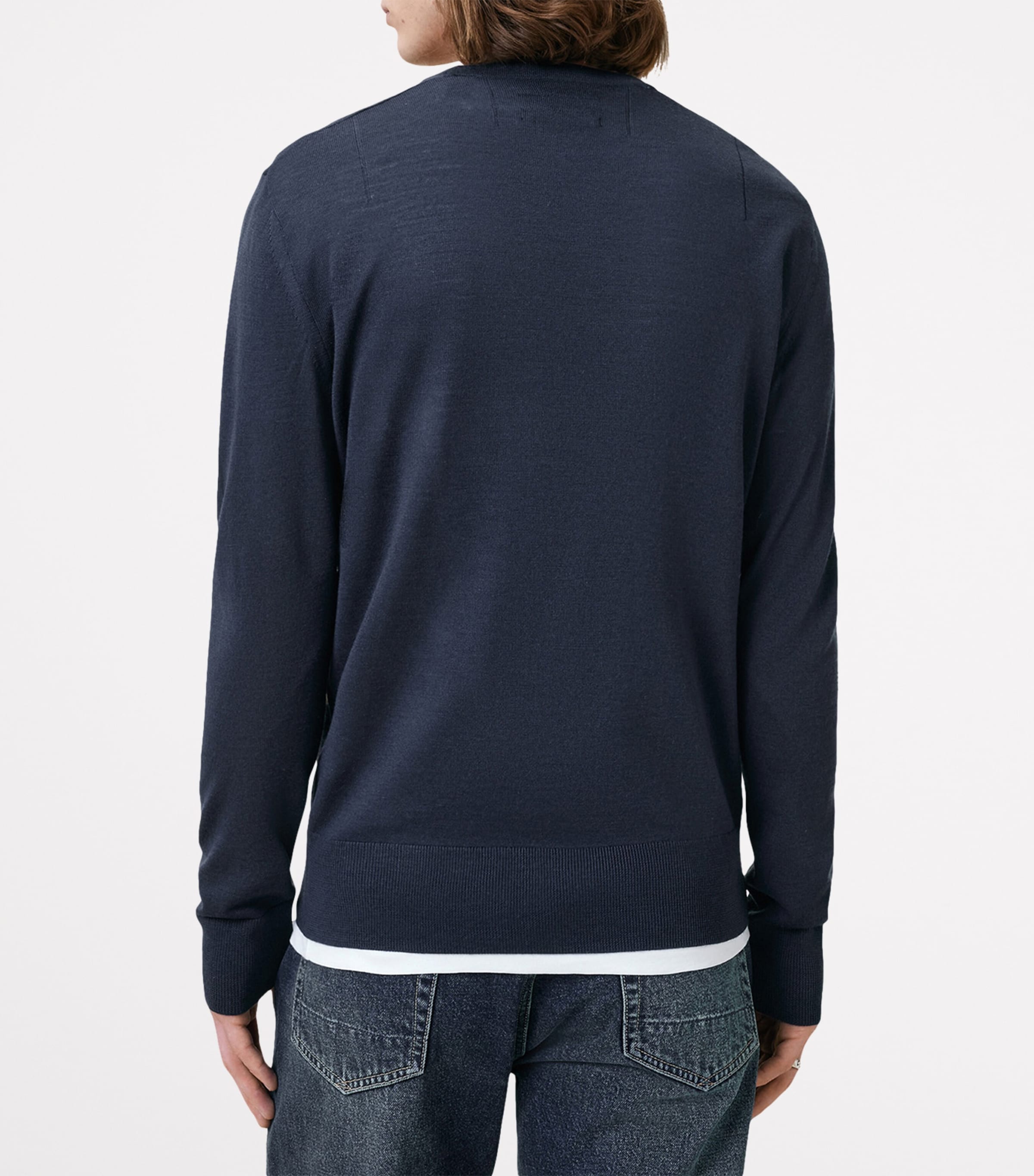 Wool Mode Sweater NAVY BLUE Image 5