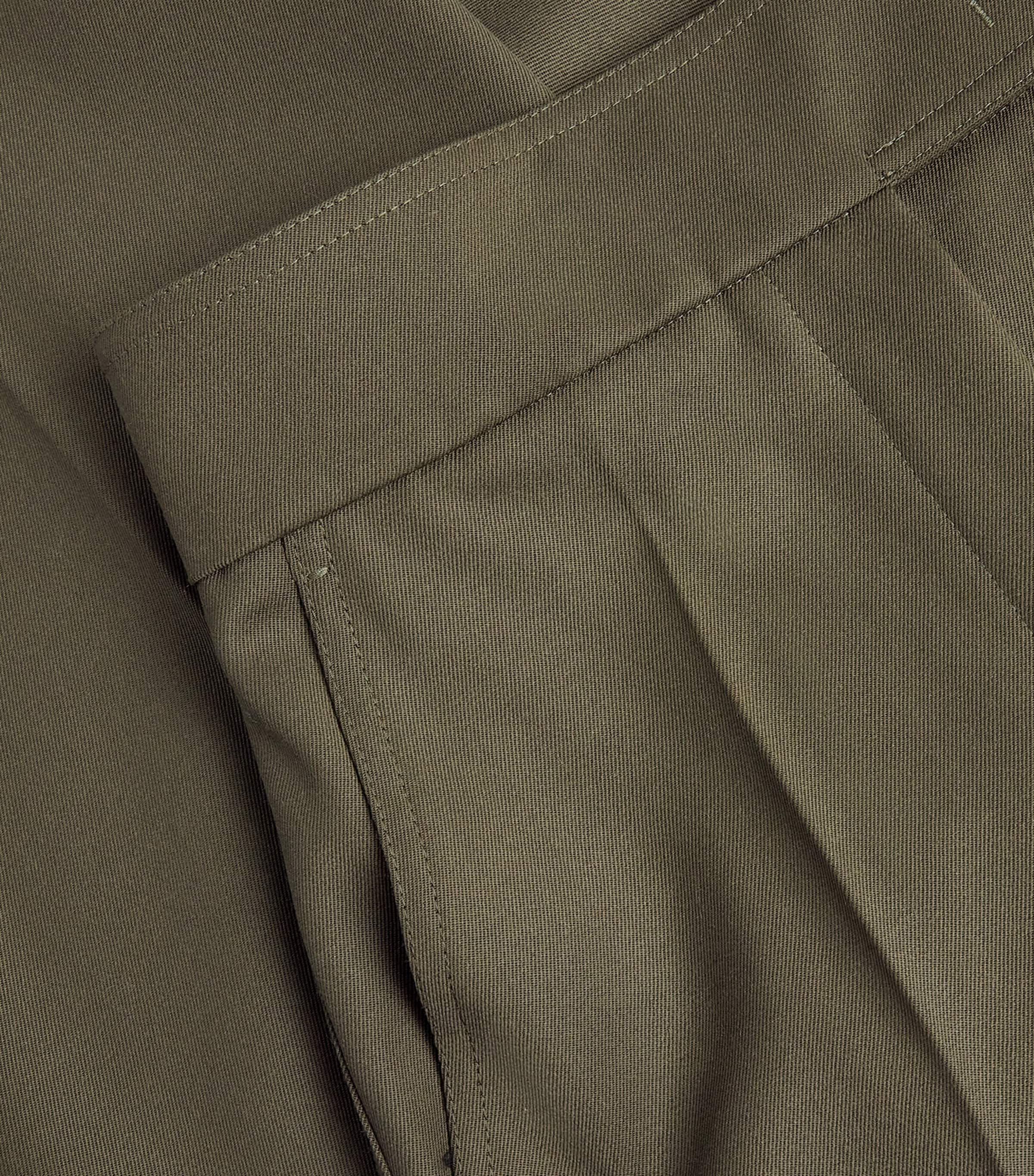 Cotton Wide-Leg Trousers MOSS GREEN Image 5