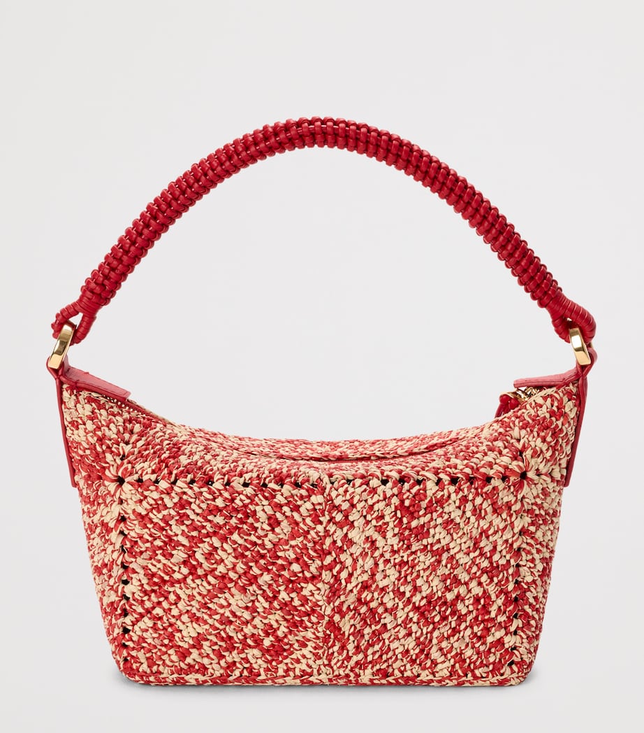 LOEWE x Paula’s Ibiza Raffia Cala Pouch Red Image 4