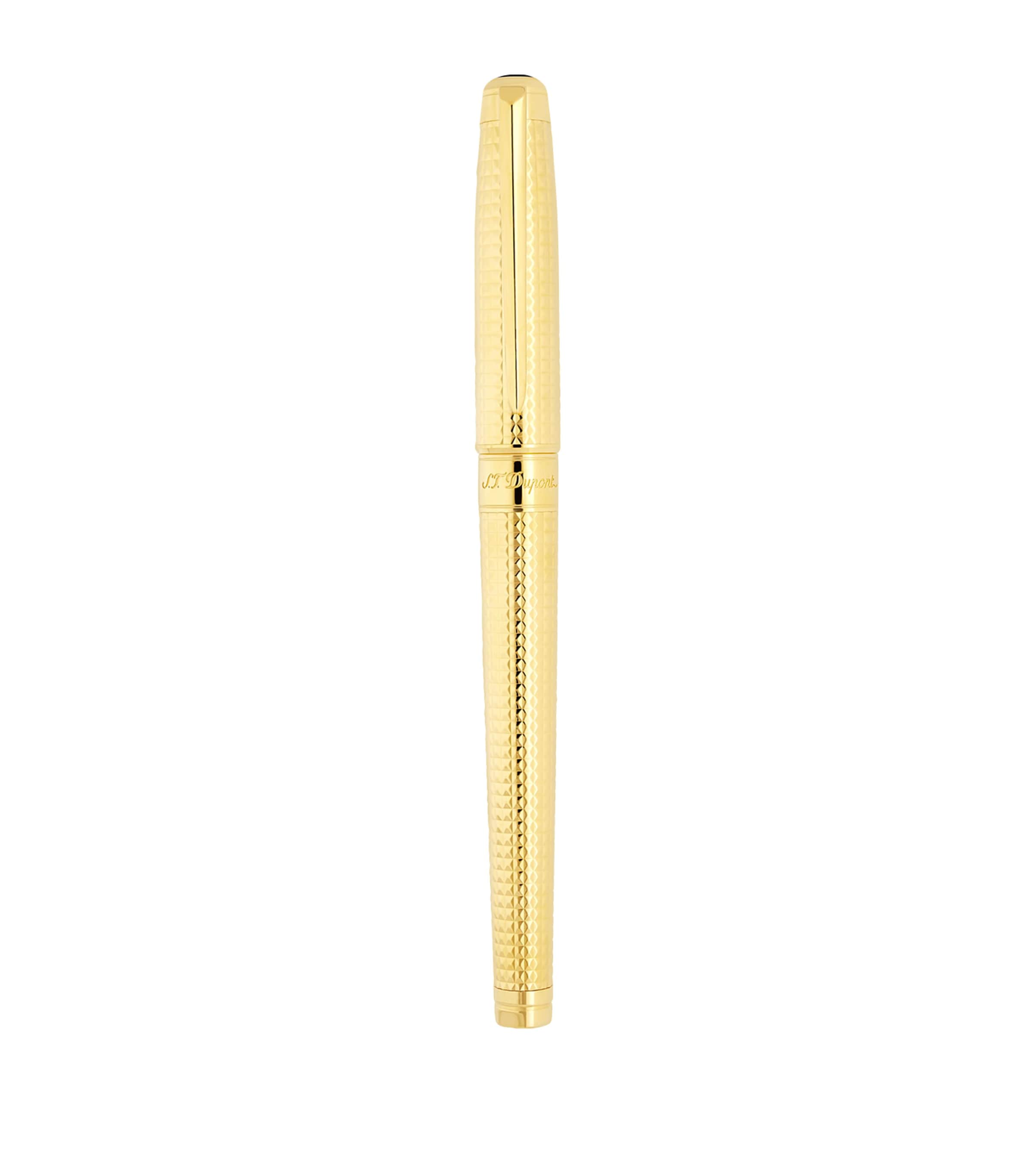 St Dupont S. T. Dupont Line D Eternity Fountain Pen In Gold