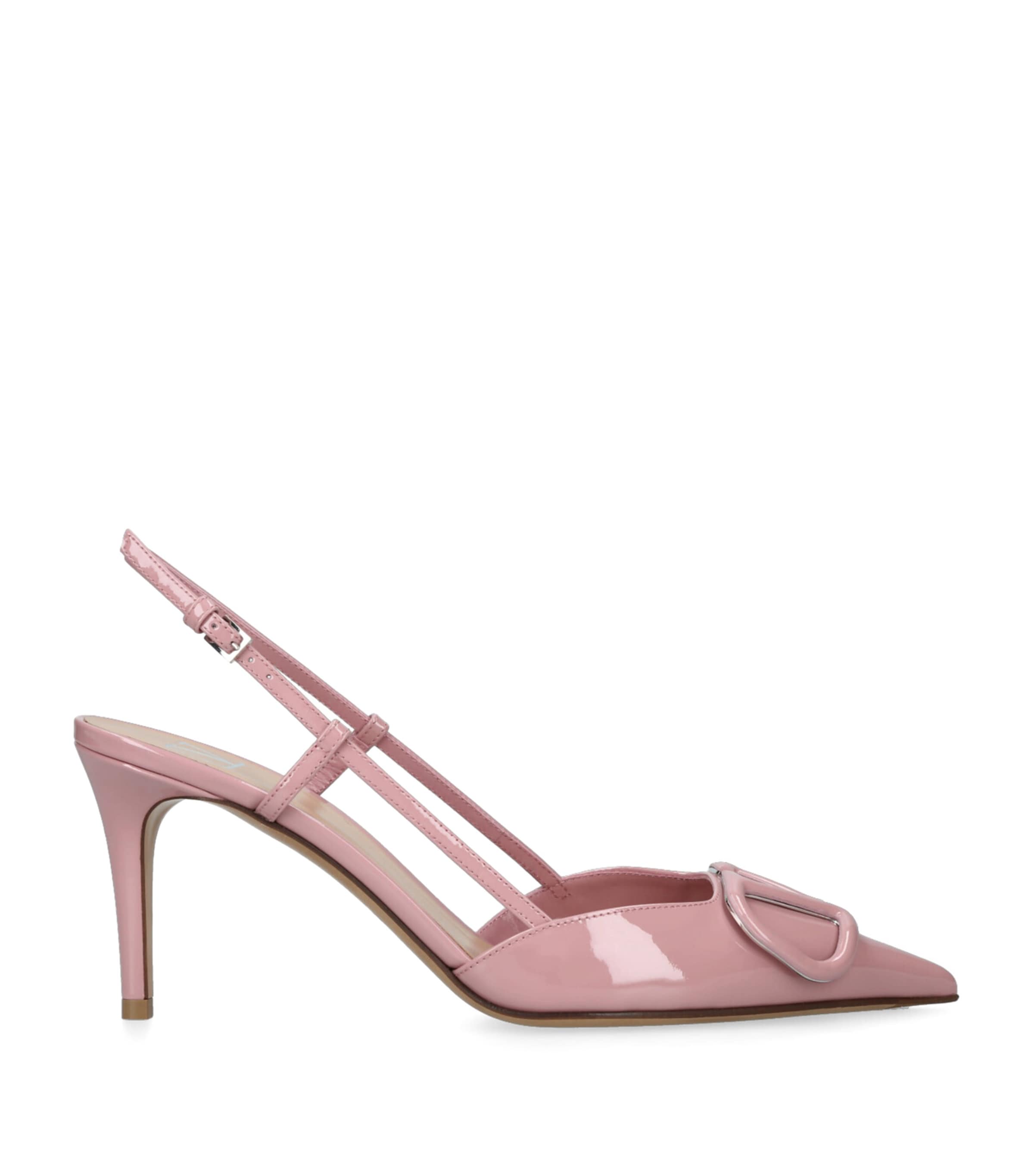 Patent Leather VLogo Slingback Pumps 80 PINK Image 1