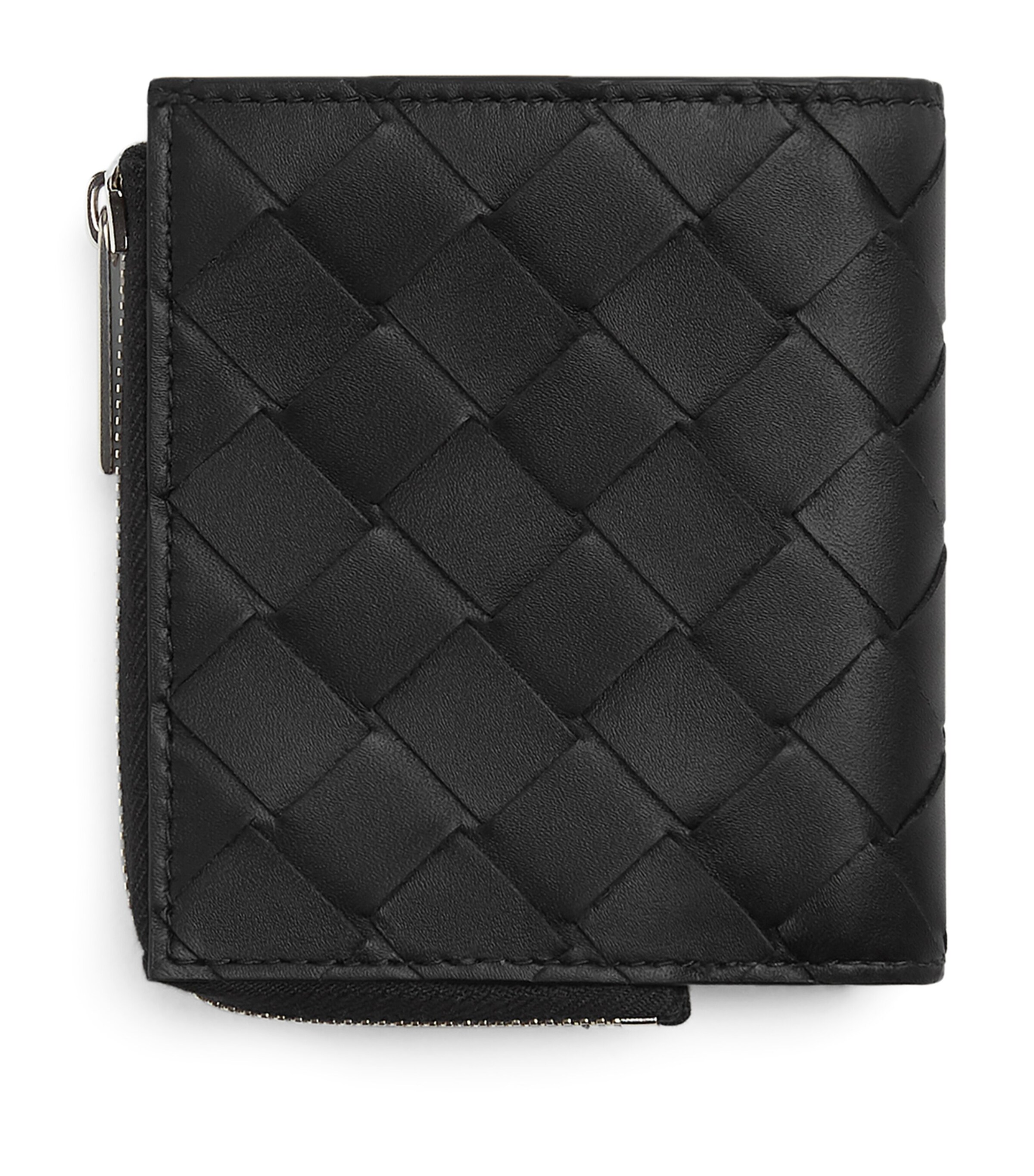 Bottega Veneta Small Intrecciato Bifold Zipped Wallet Image 2