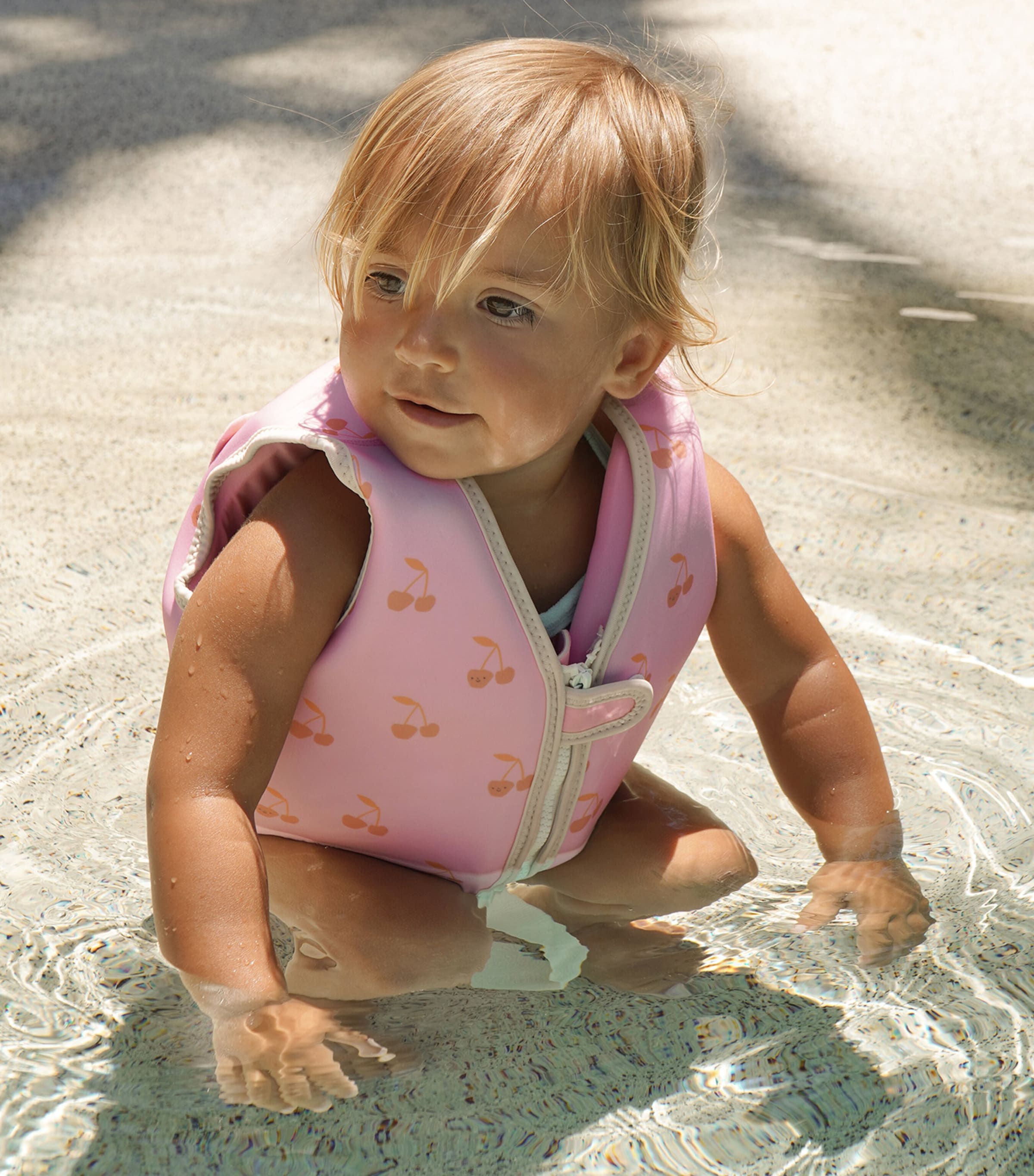 Sunnylife Kids Cherry Print Swimming Vest (1-2 Years) Cotton Candy Image 4