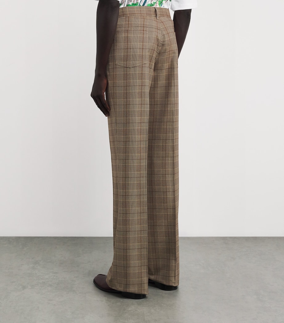 Check Bootcut Trousers MALT 268 Image 4