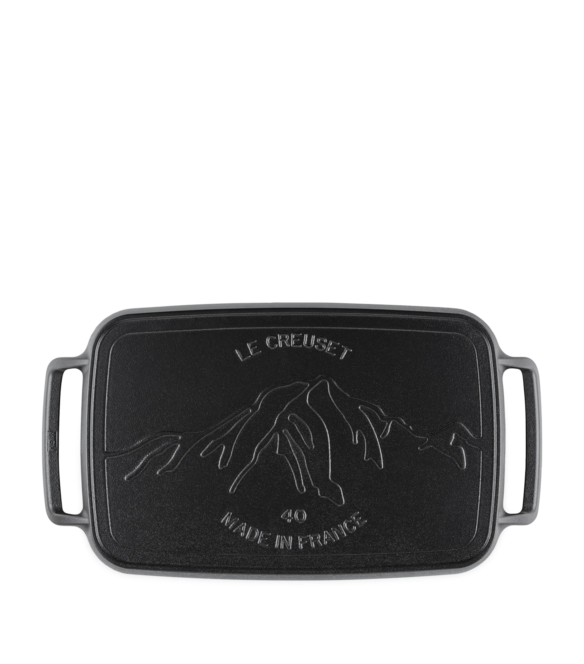 Cast Iron Rectangular BBQ Griddle (40cm) SATIN BLACK Image 4