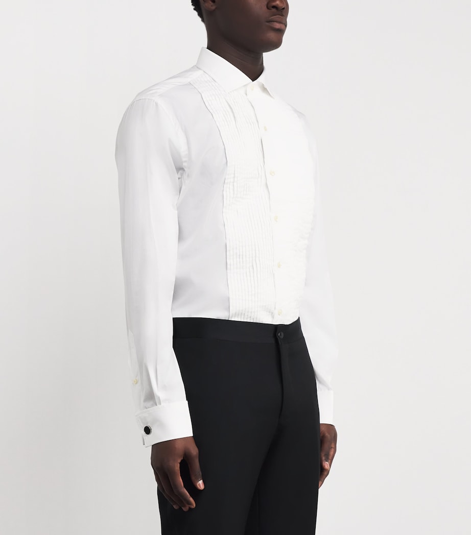 Cotton Custom Fit Dress Shirt WHITE Image 3