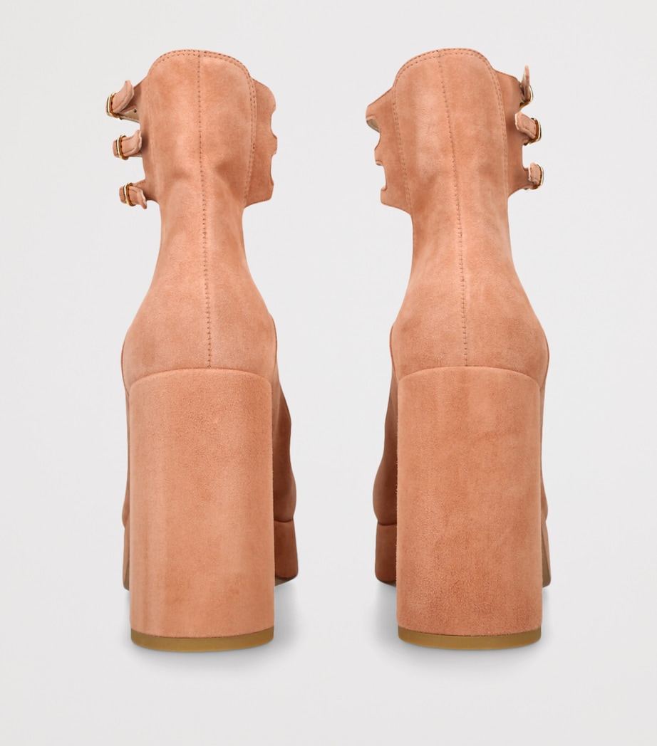 Suede Loti Platform Pumps 80 PEACH Image 2