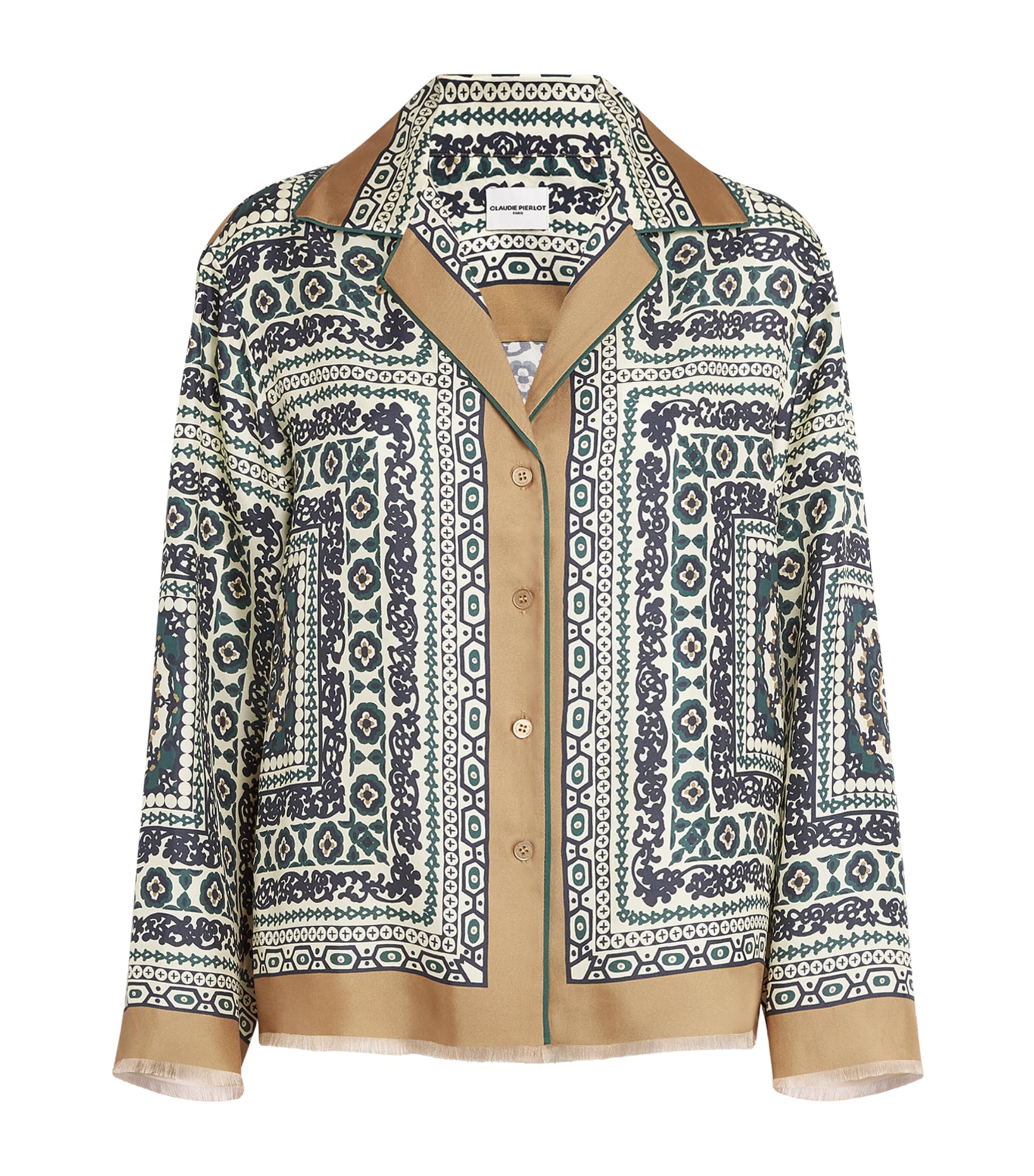Claudie Pierlot Silk Printed Shirt