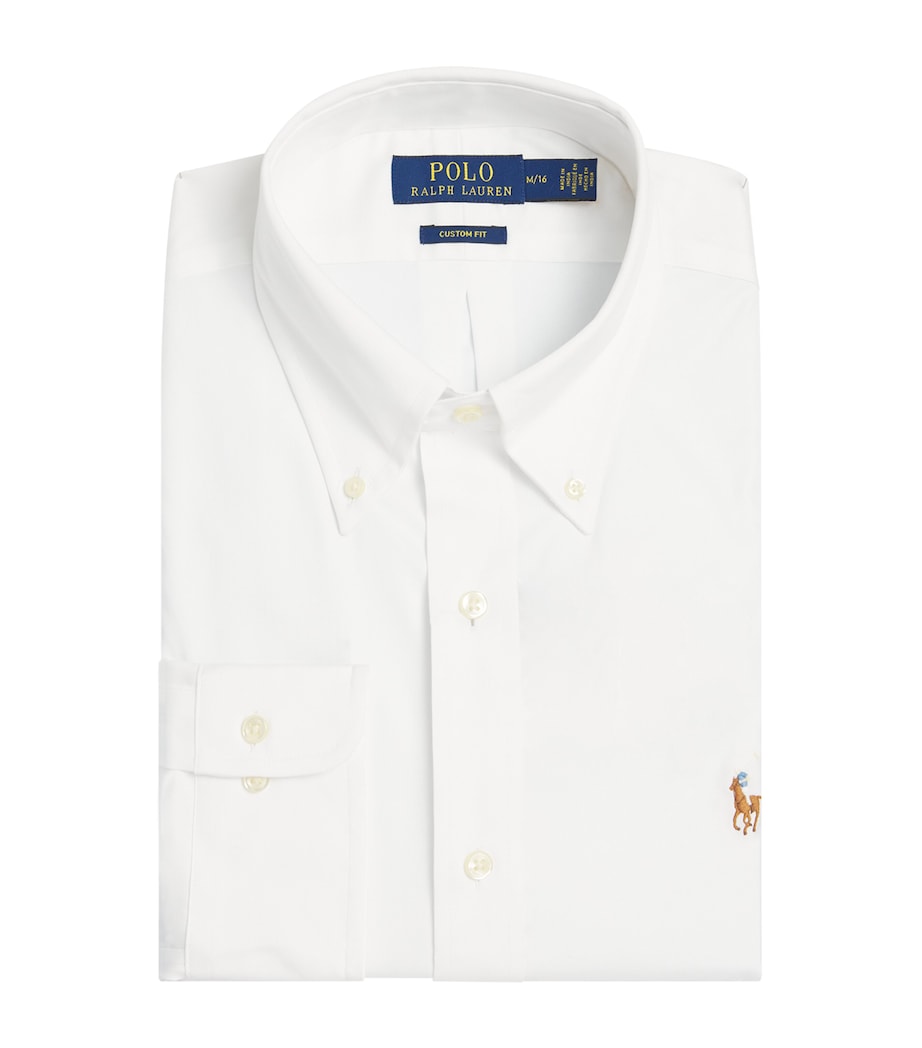 Polo Ralph Lauren Mens Polo Pony Custom Fit Shirt White Image 1