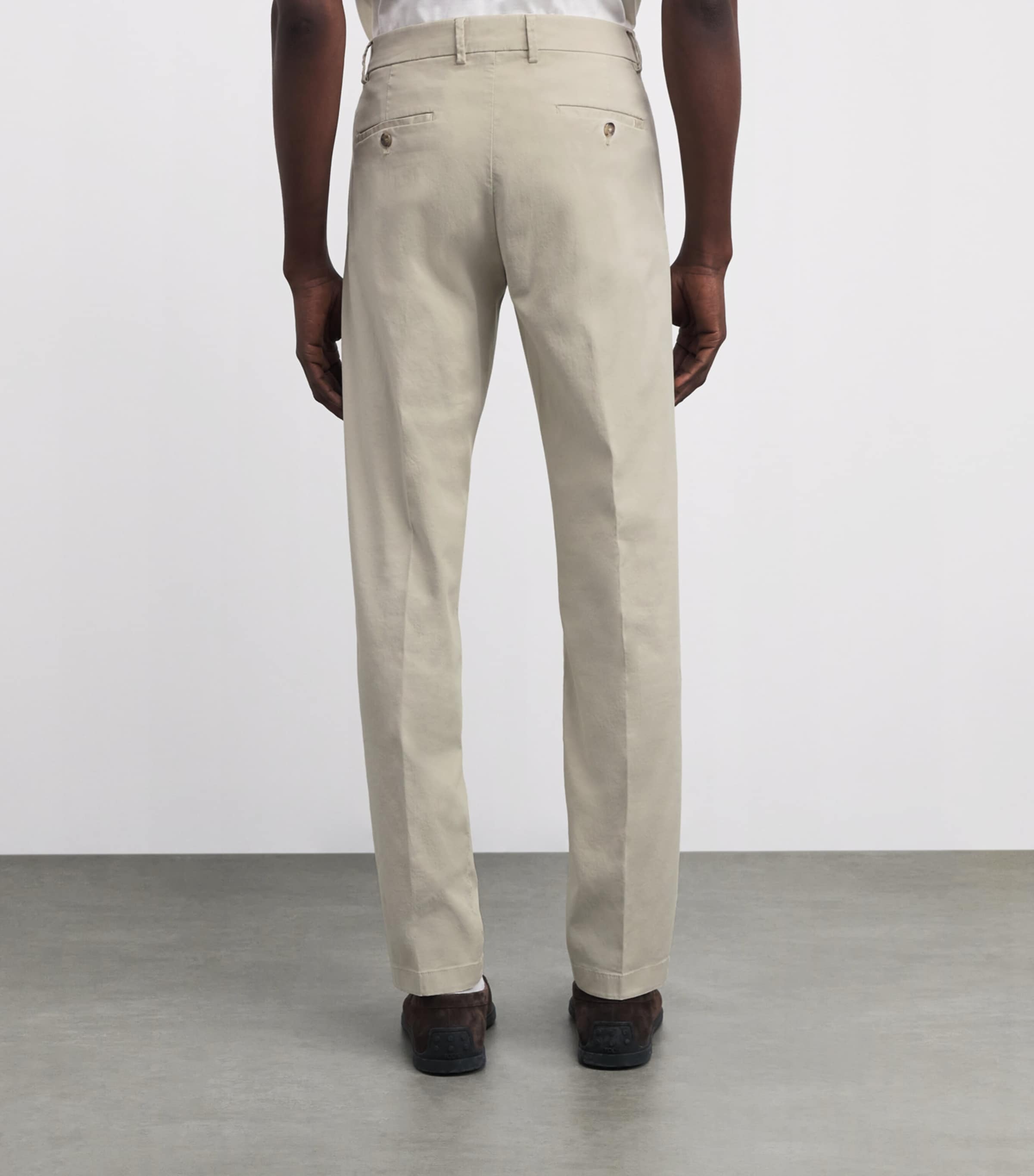 Cotton-Blend Chinos 029 BEIGE Image 4