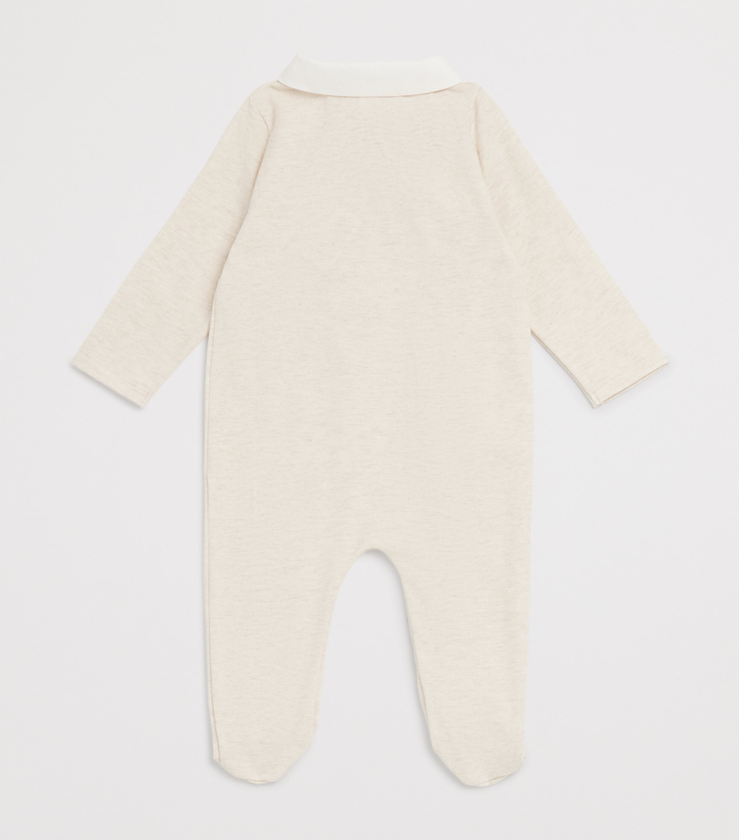 Patachou Cotton Embroidered All-In-One (1-24 Months) Beige Image 2