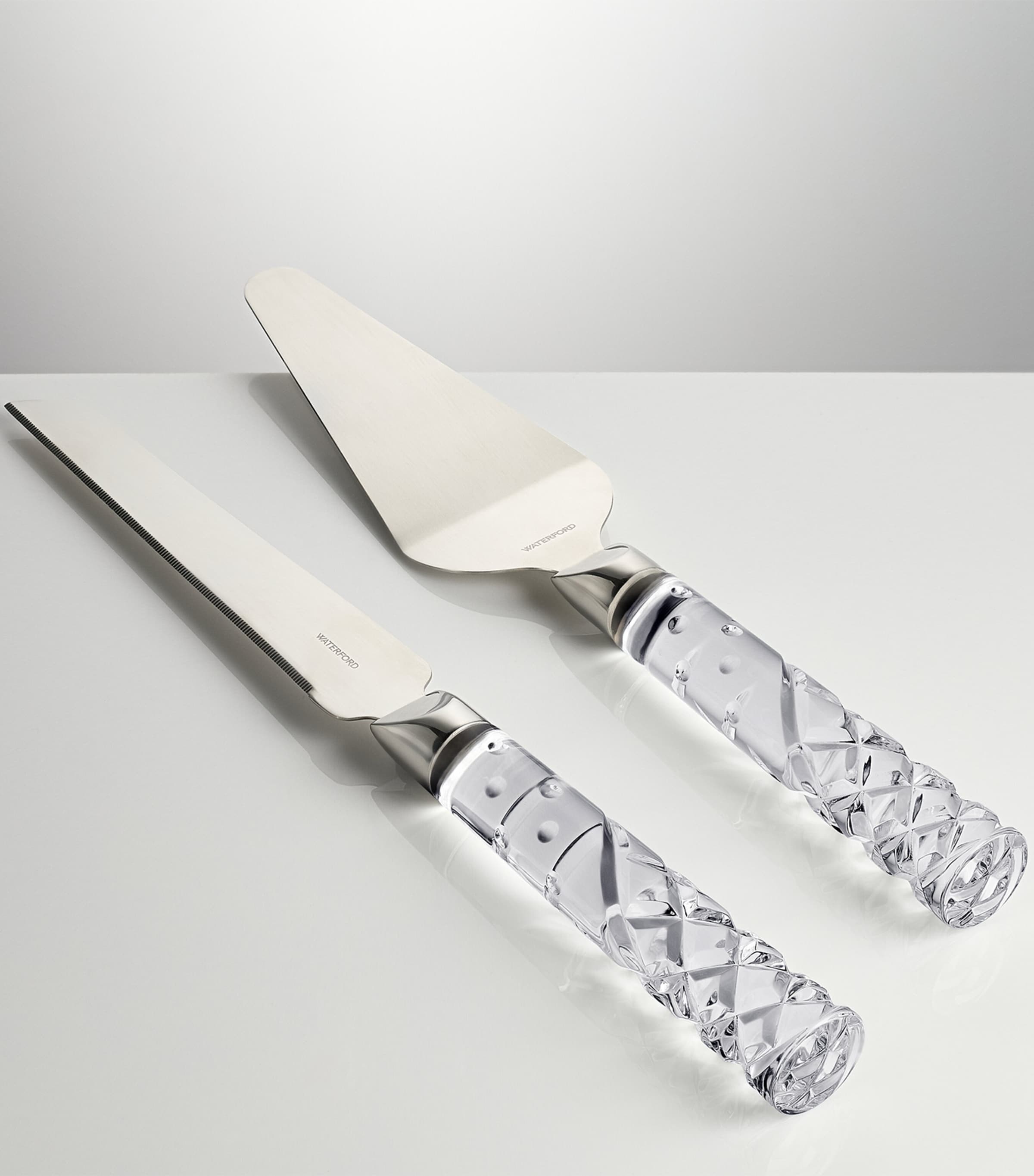 Crystal Celebrations Cake Knife and Server CLEAR Image 3