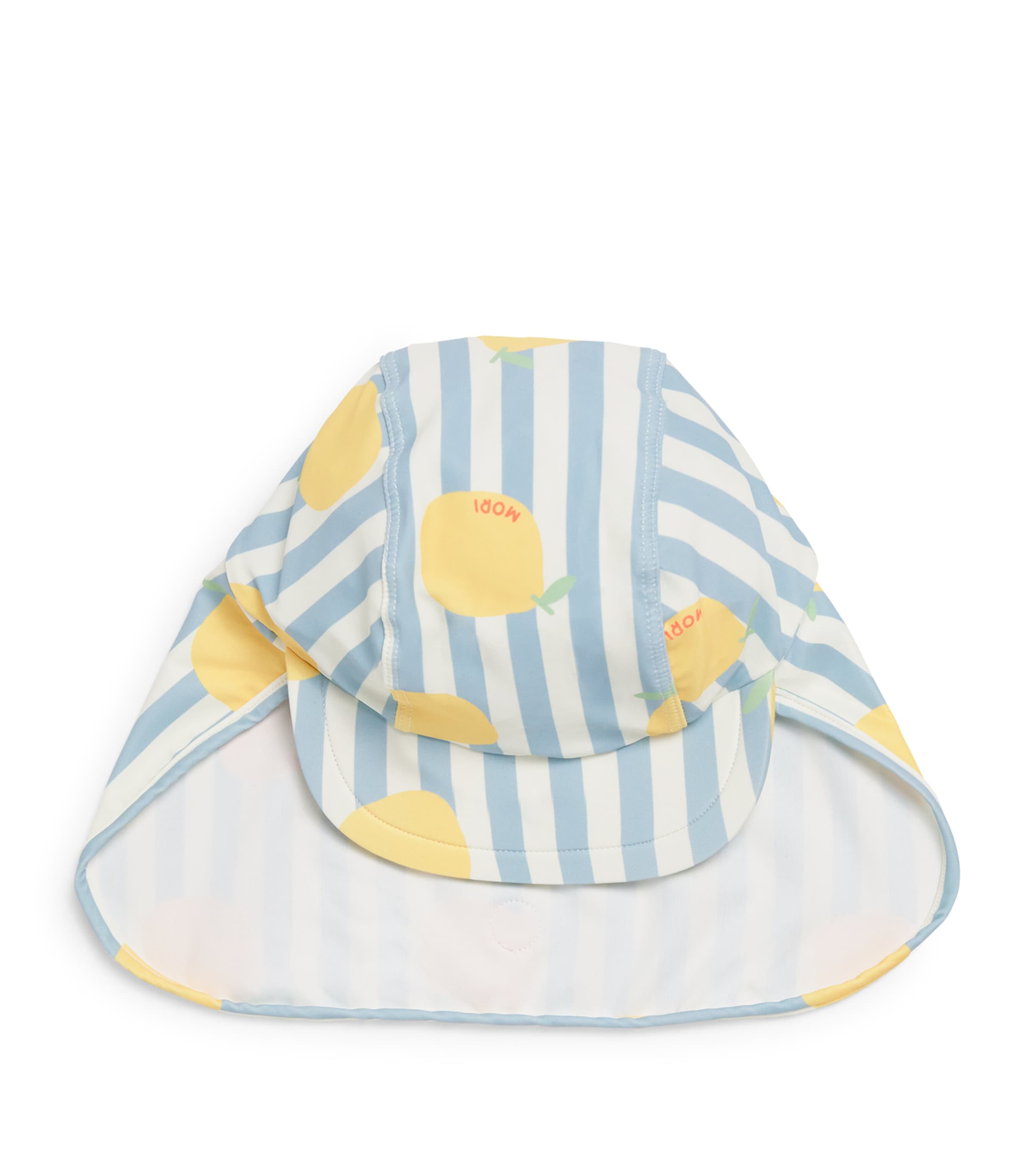 MORI Lemon Swim Hat (9-12 Months) Lemon & Blue Image 1