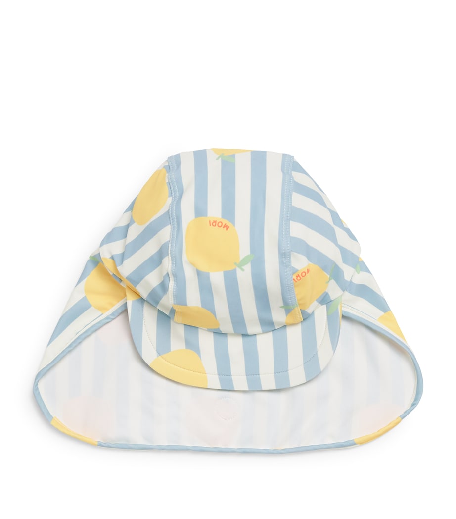 MORI Lemon Swim Hat (9-12 Months) Lemon & Blue Image 1