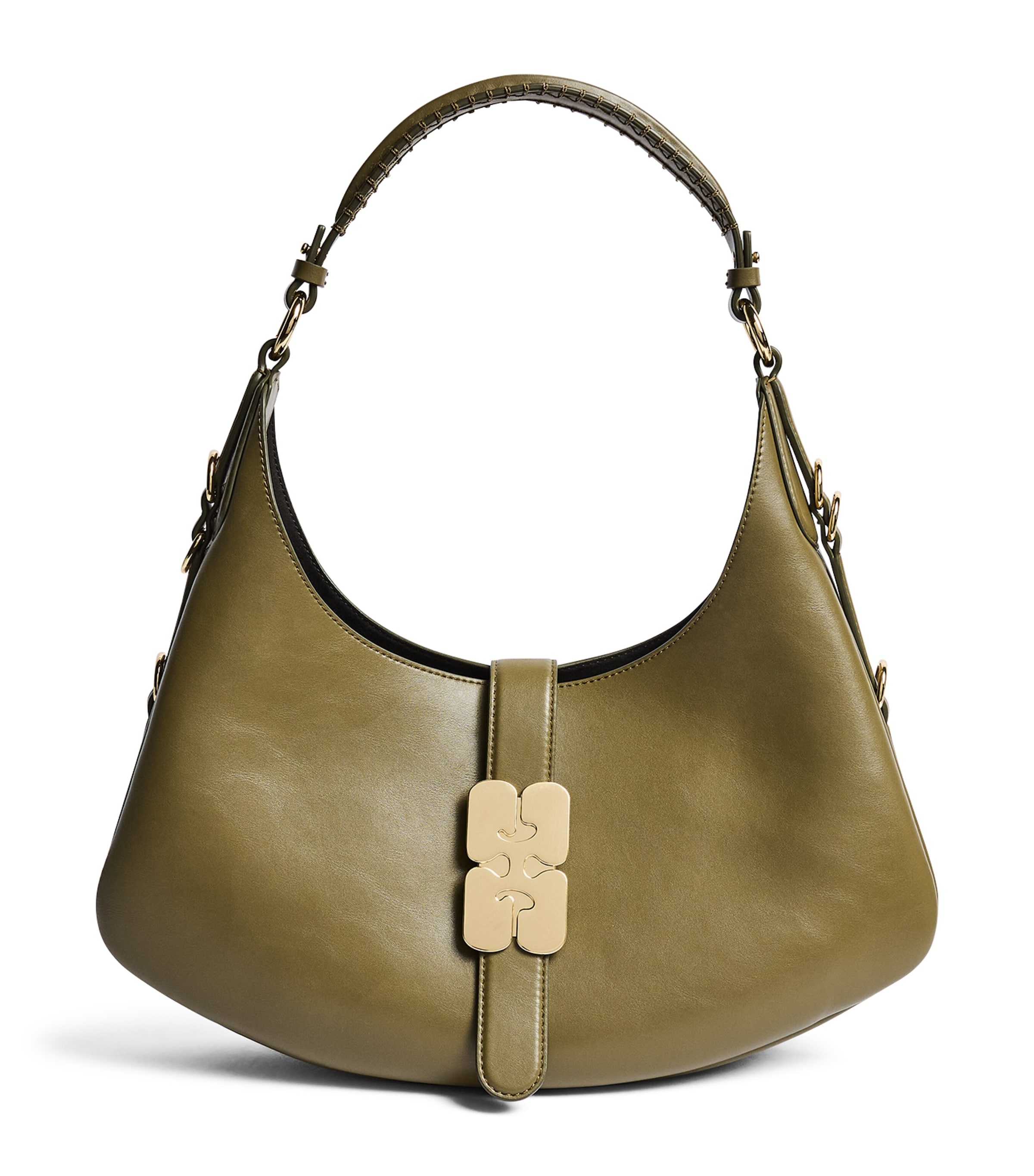 GANNI Small Kat Shoulder Bag Military Olive