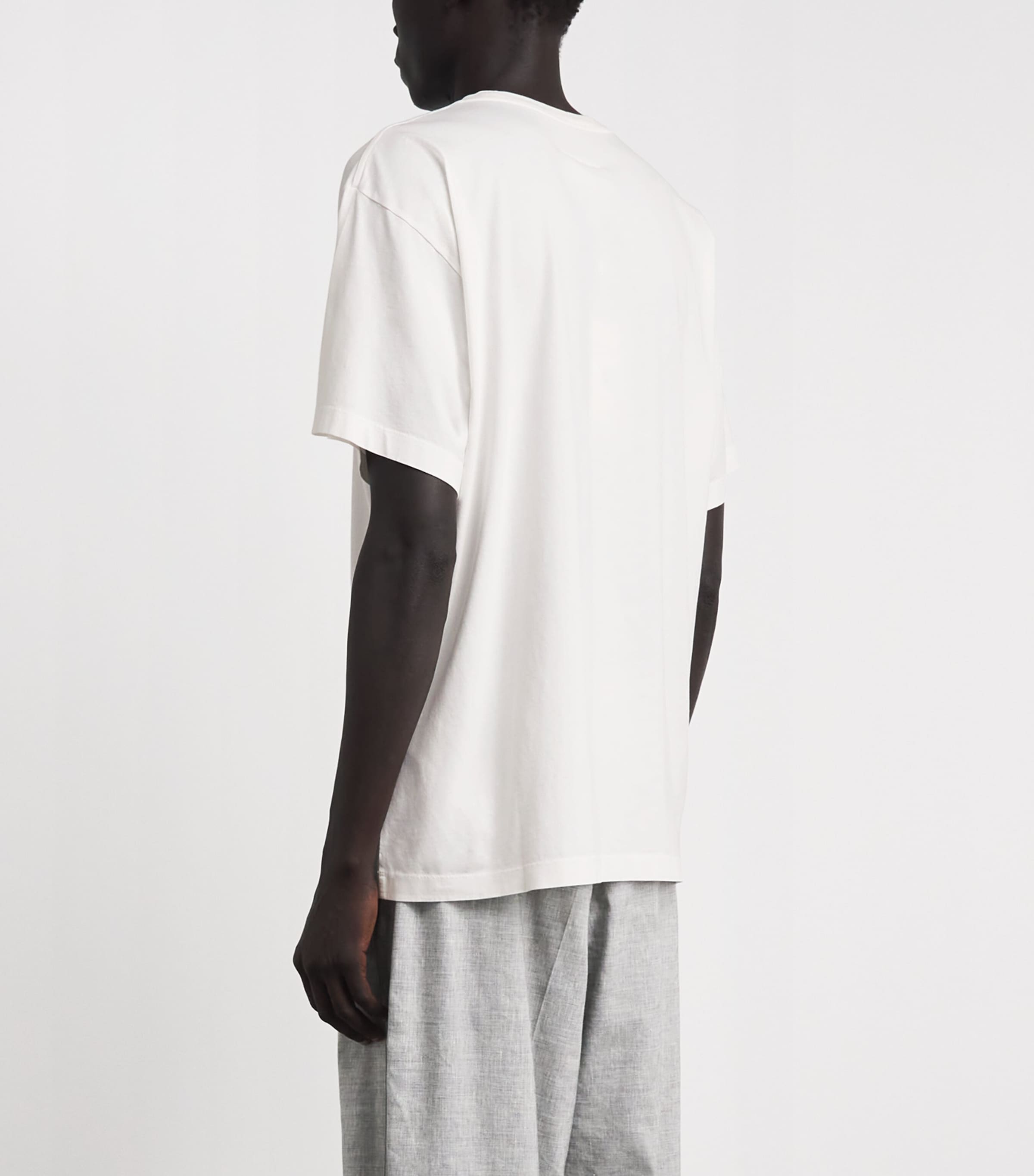 MM6 Maison Margiela Mens Cotton Logo T-Shirt Off White Image 5