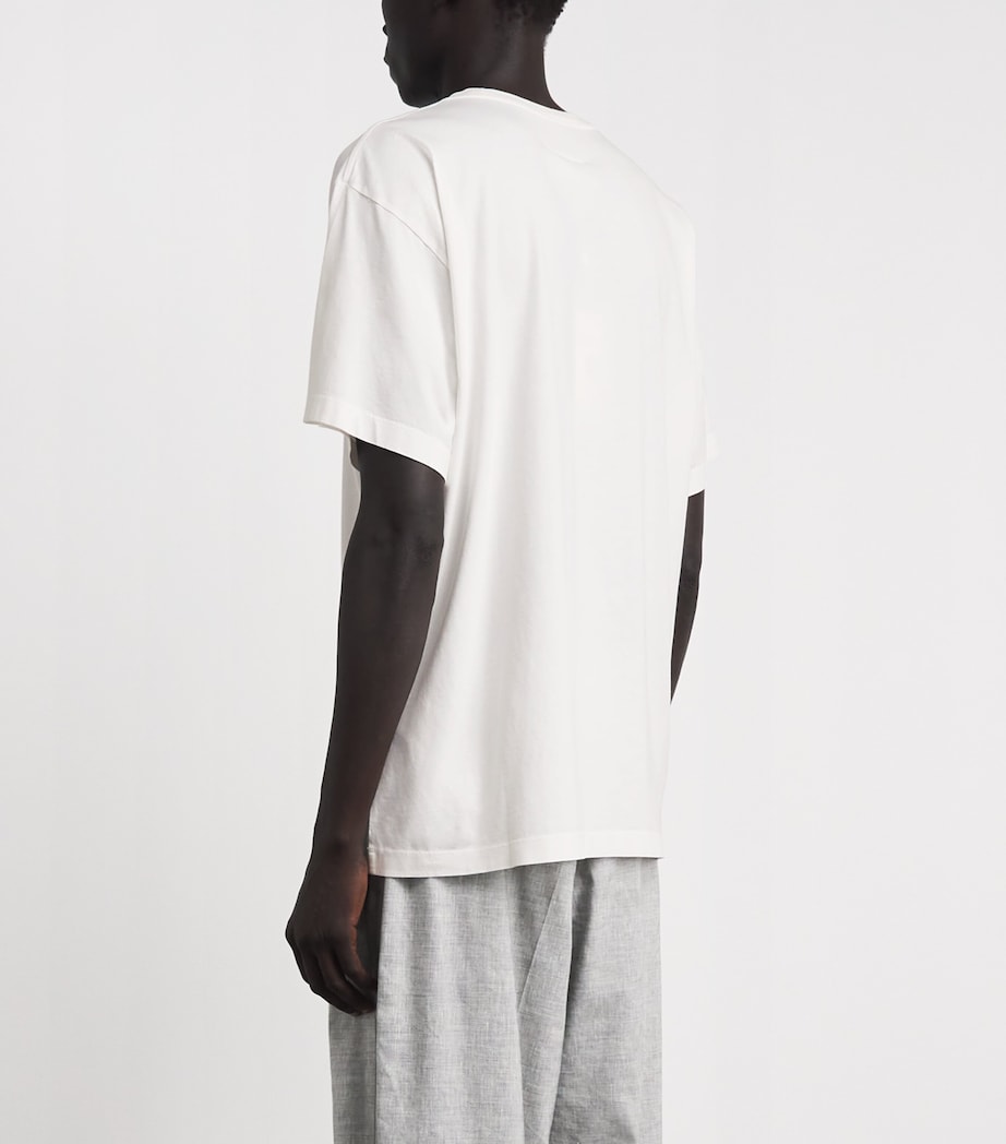 MM6 Maison Margiela Mens Cotton Logo T-Shirt Off White Image 5