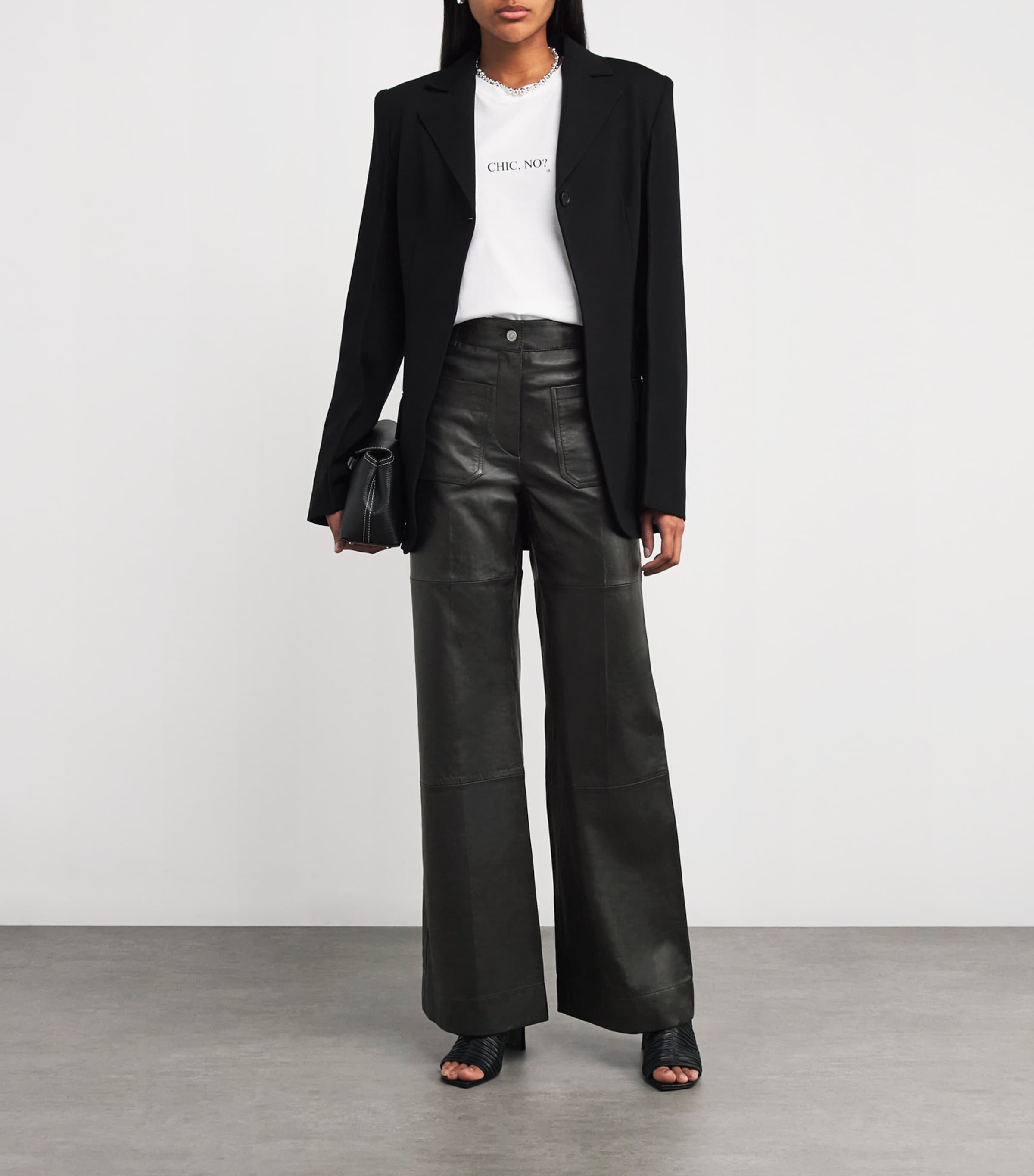 Leather Alina Trousers 1 BLACK Image 2
