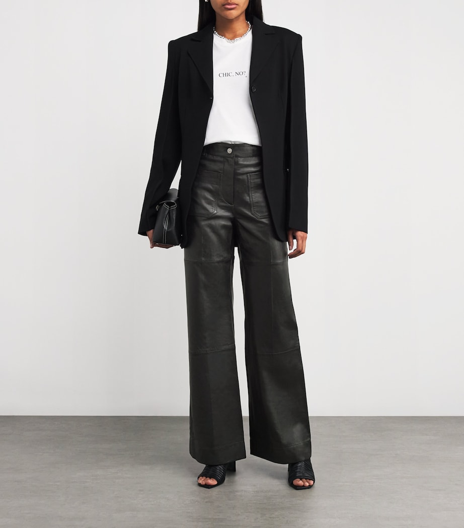 Leather Alina Trousers 1 BLACK Image 2
