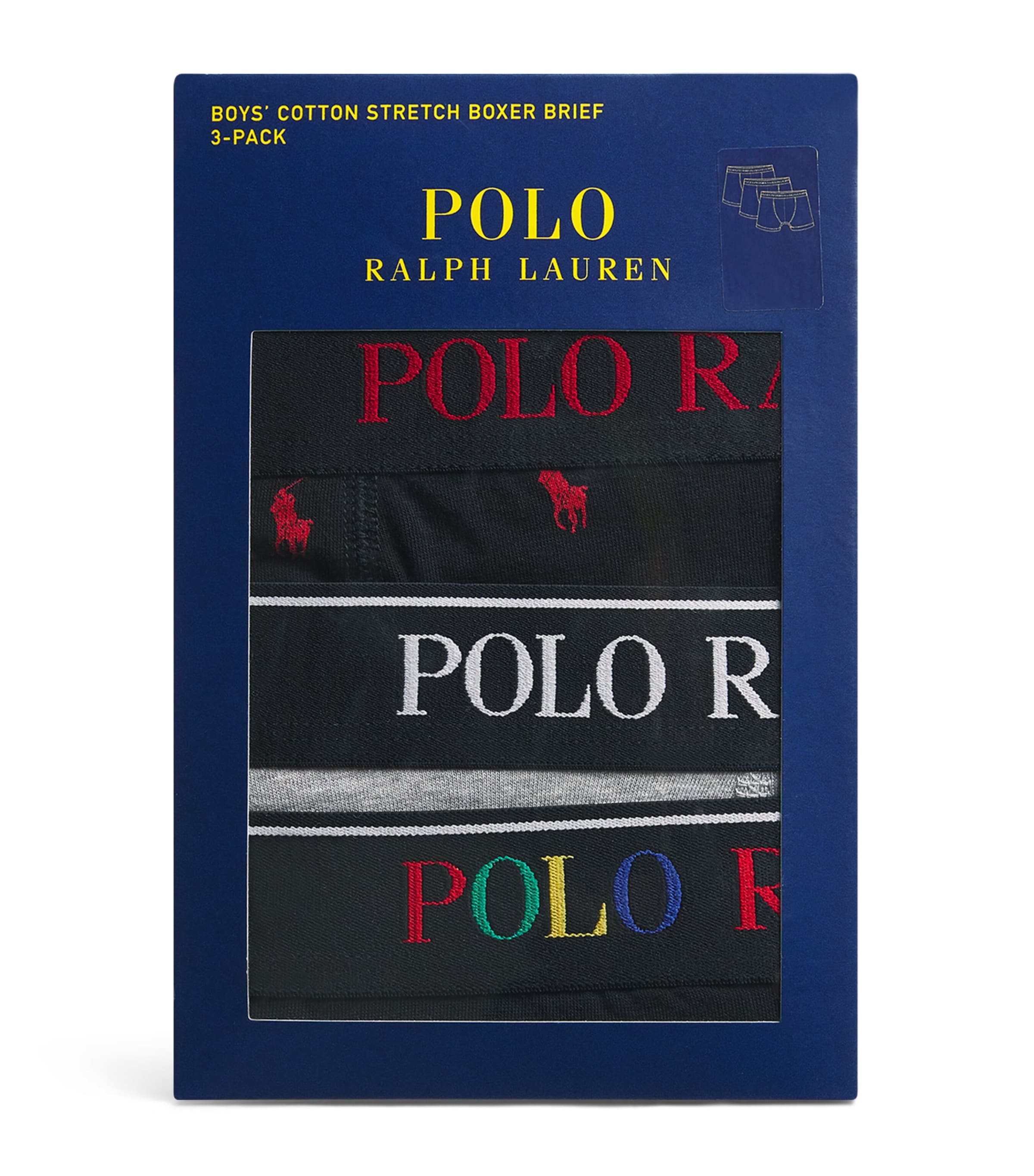 Shop Ralph Lauren Pack Of 3 Logo Boxers